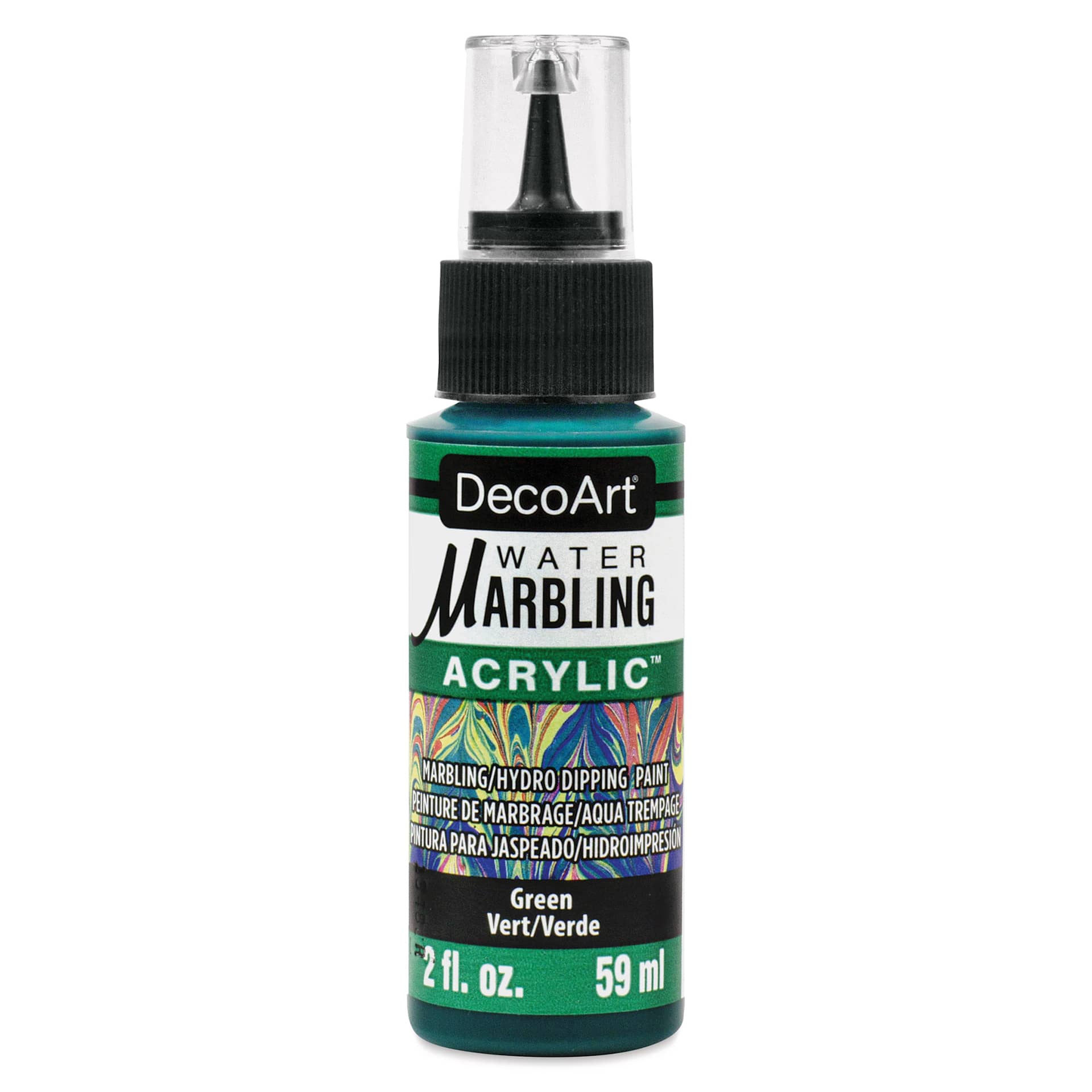 DecoArt Water Marbling Acrylic Paint - Green, 2 oz