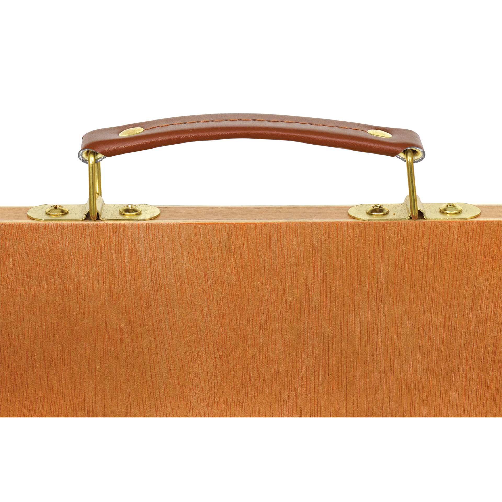Blick Portable Drafting and Drawing Table, close-up of the leather handle