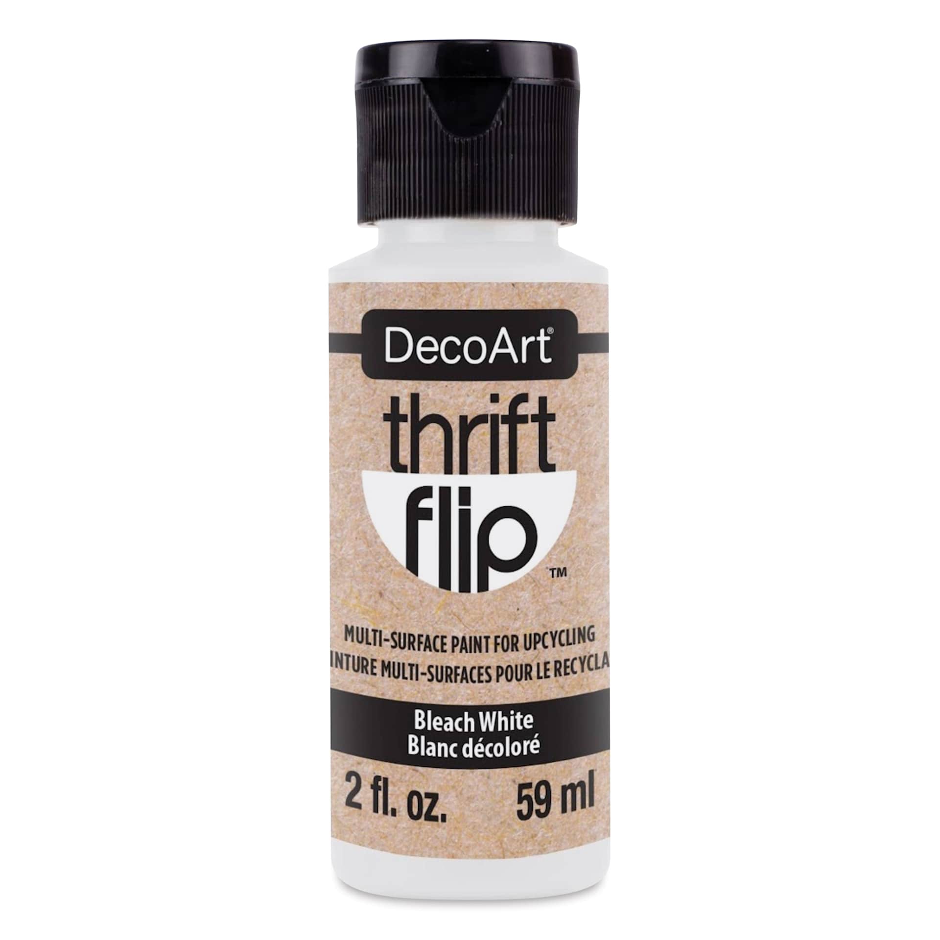 DecoArt Thrift Flip Multi-Surface Paint - Bleach White, 2 oz