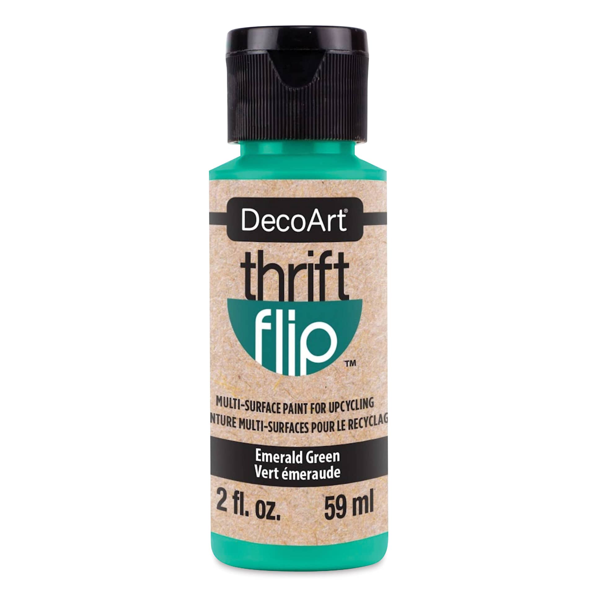 DecoArt Thrift Flip Multi-Surface Paint - Emerald Green, 2 oz DecoArt Thrift Flip Multi-Surface Paint - Emerald Green, 2 oz