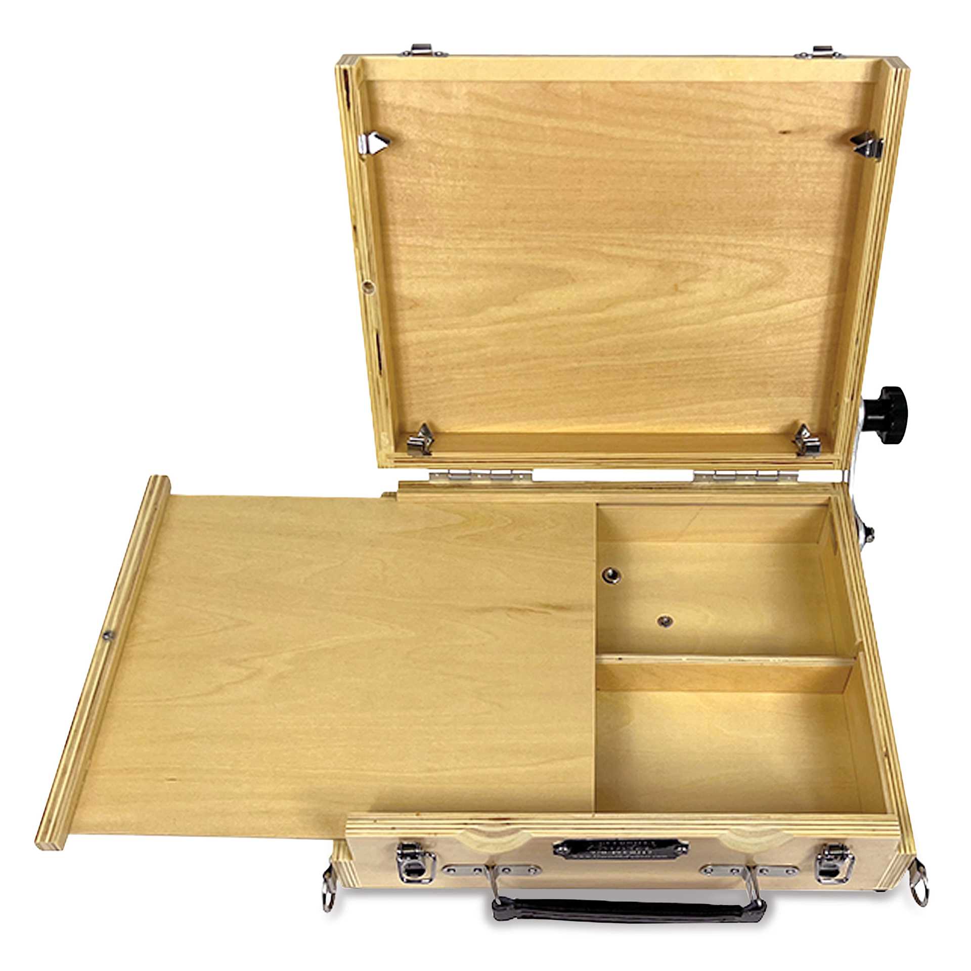 Guerrilla Painter Cigar Box, open - overhead view