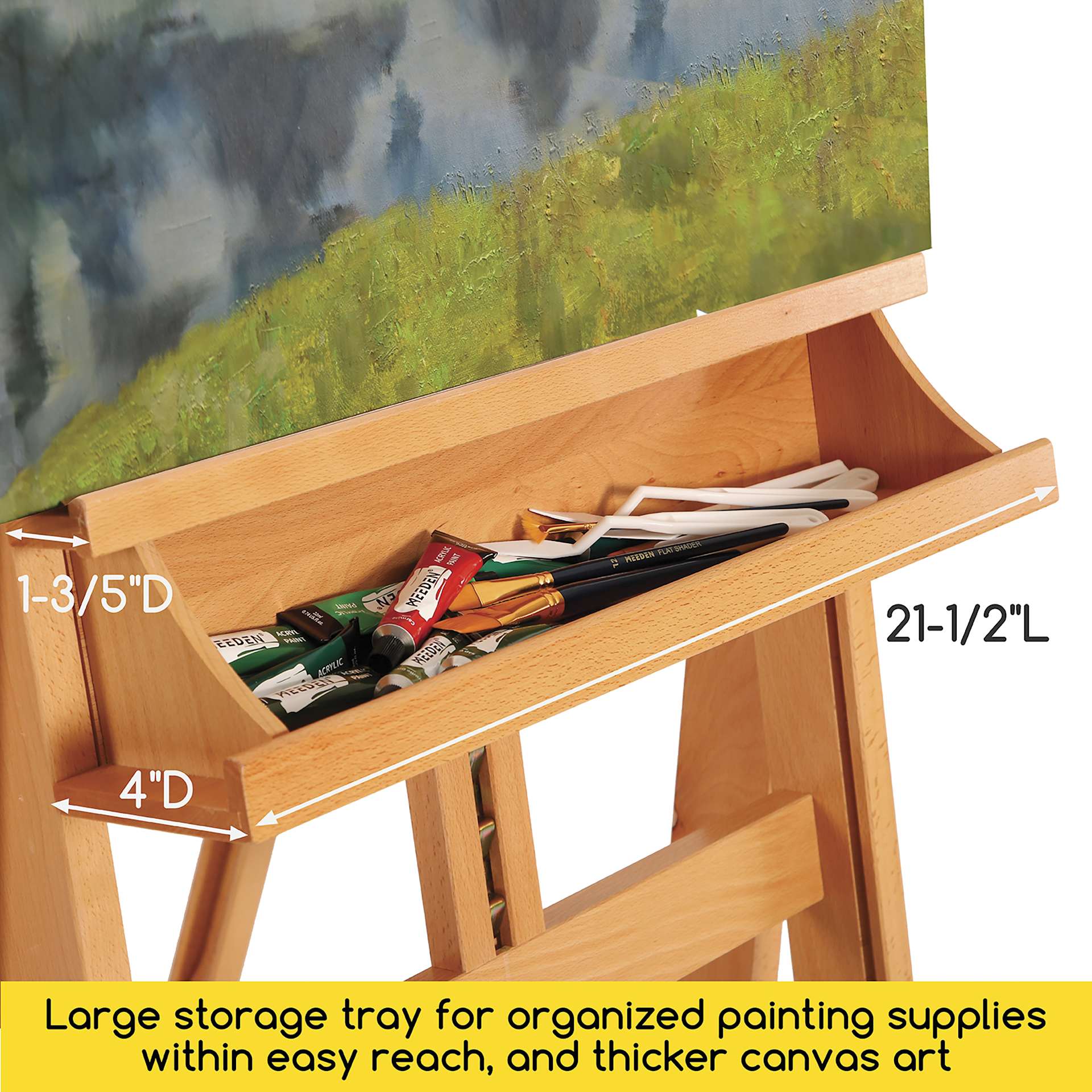 Meeden XL Heavy Duty Easel - Large Storage Tray