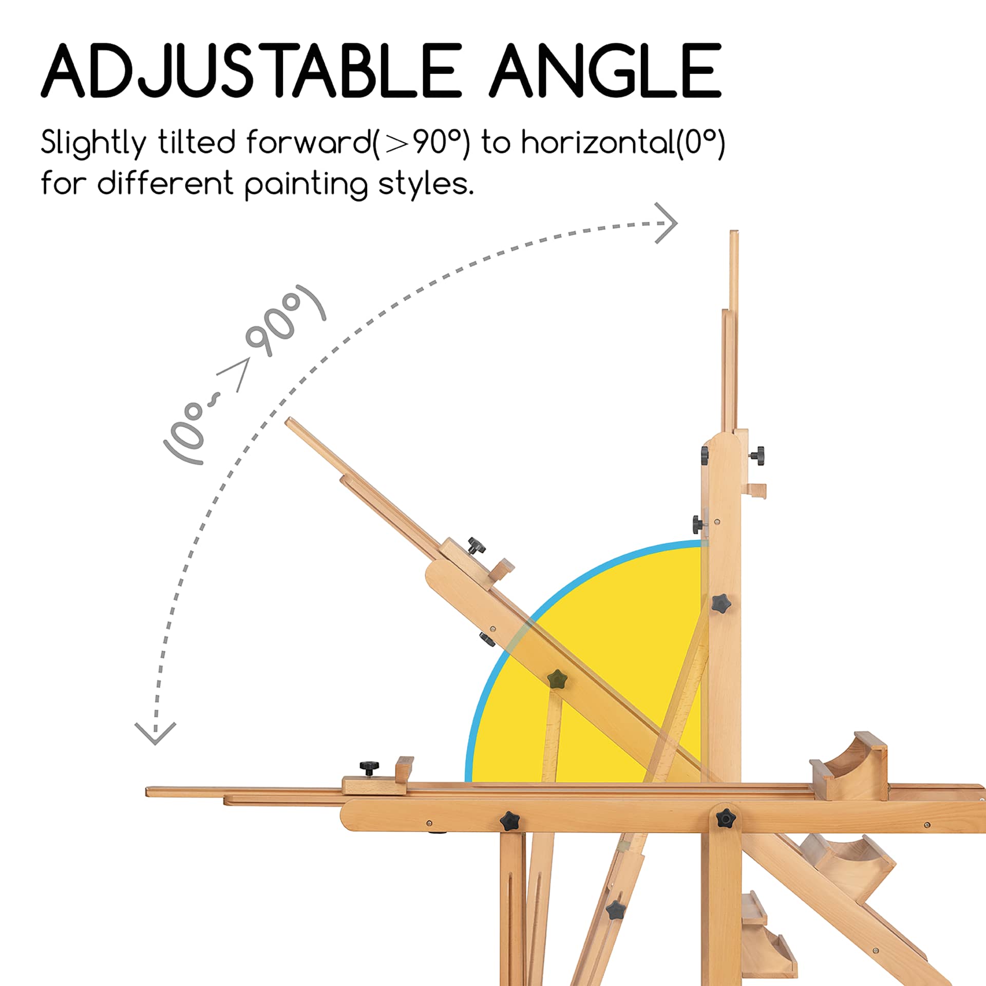 Meeden XL Heavy Duty Easel - Adjustable Angle