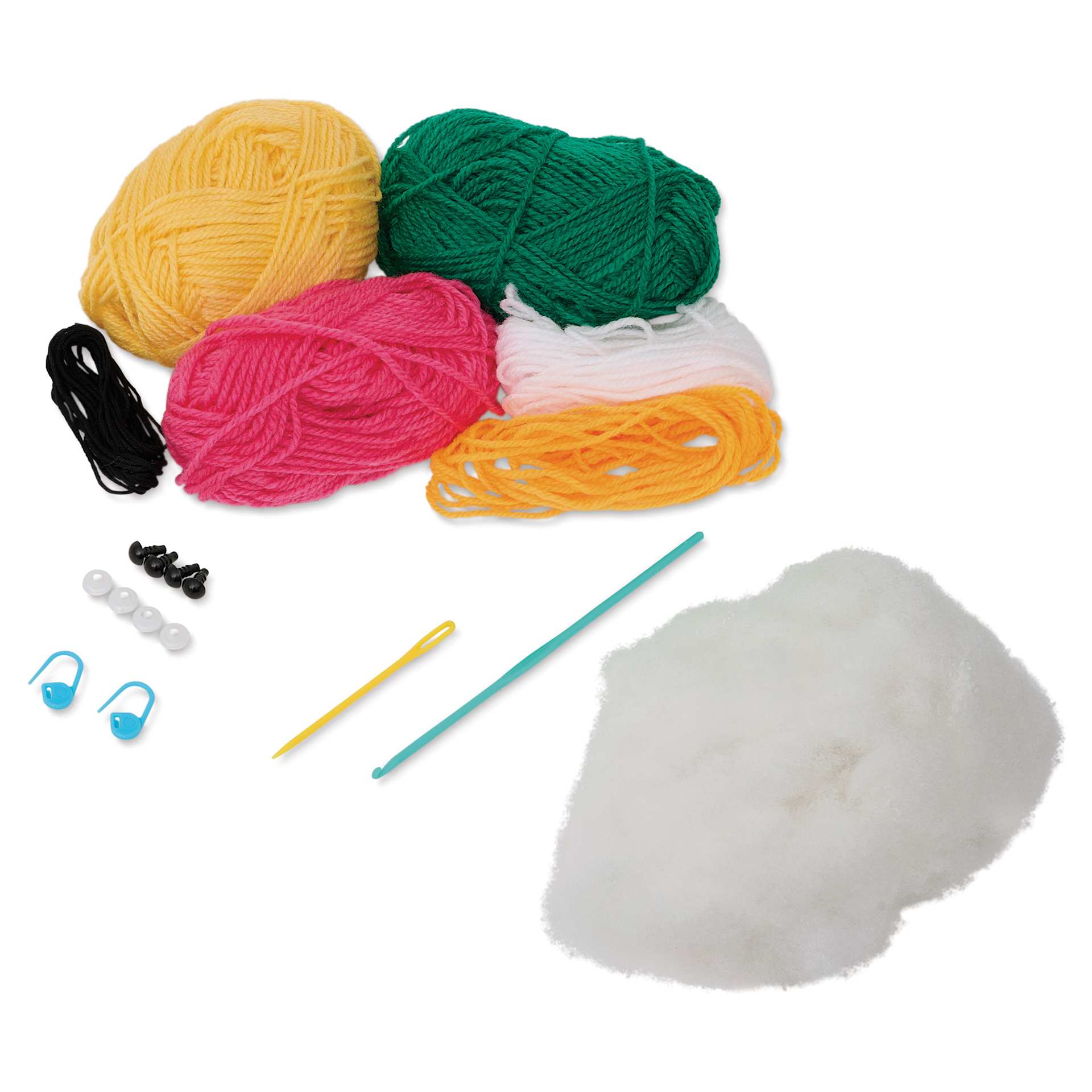 Bucilla Amigurumi Besties Kit - Tropi-Pals contents