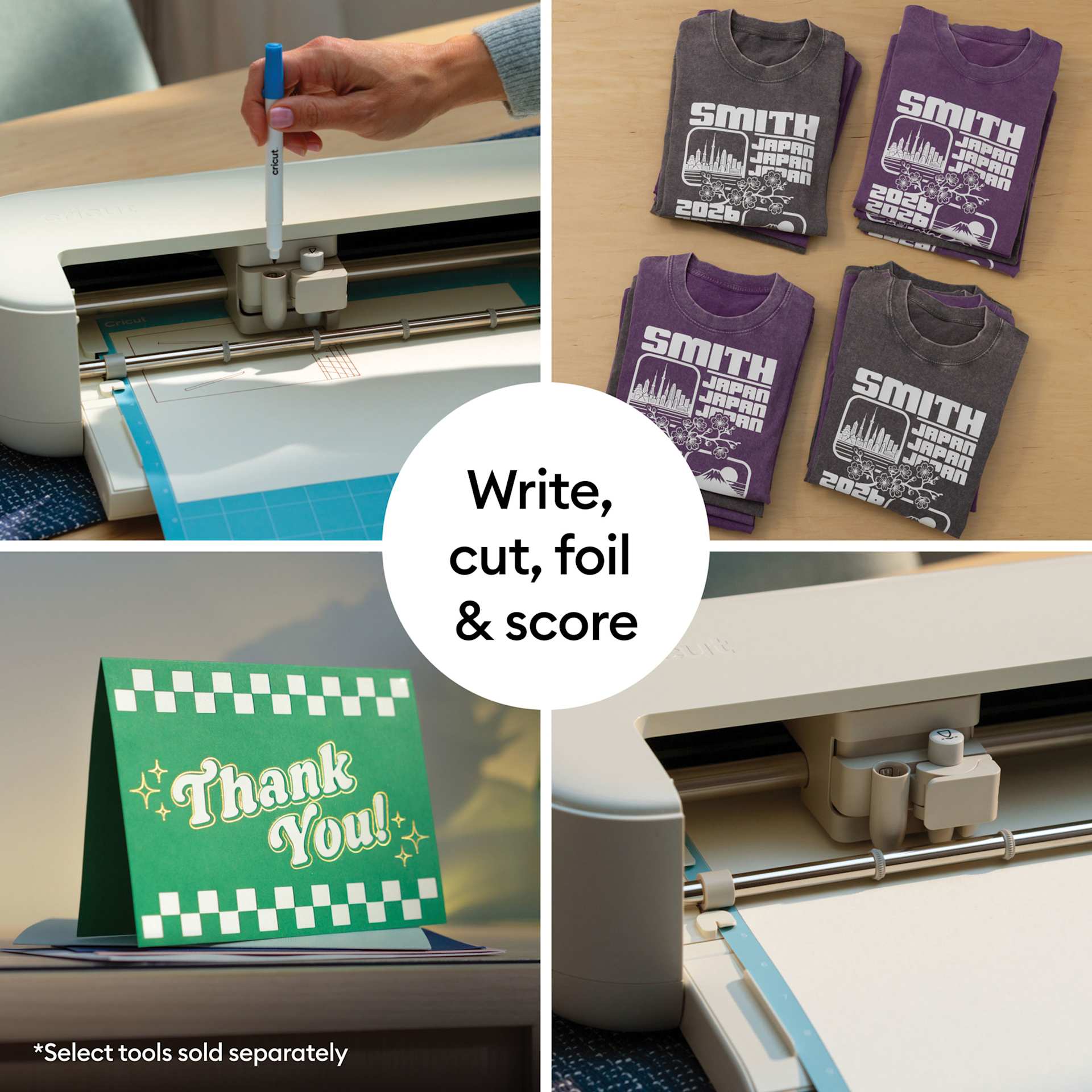 Write, cut, foil, and score