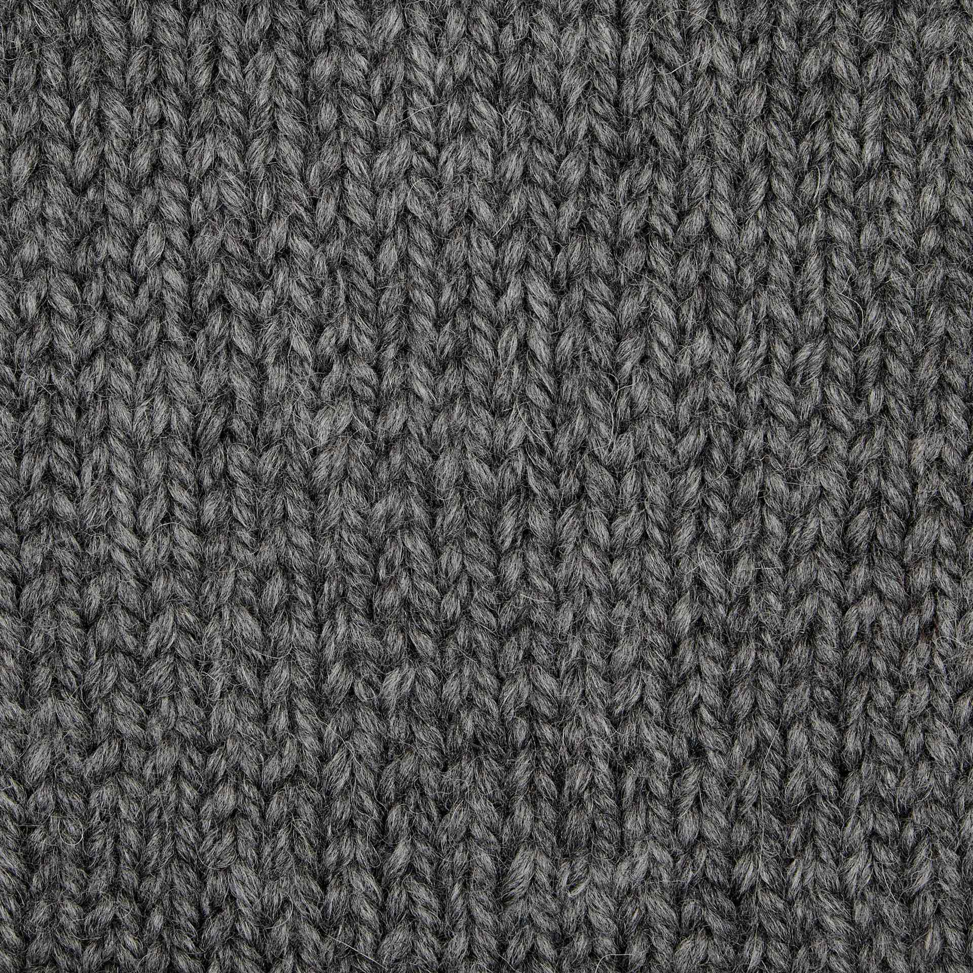 Wool and the Gang Alpachino Merino Yarn - Tweed Grey in a knitted sample