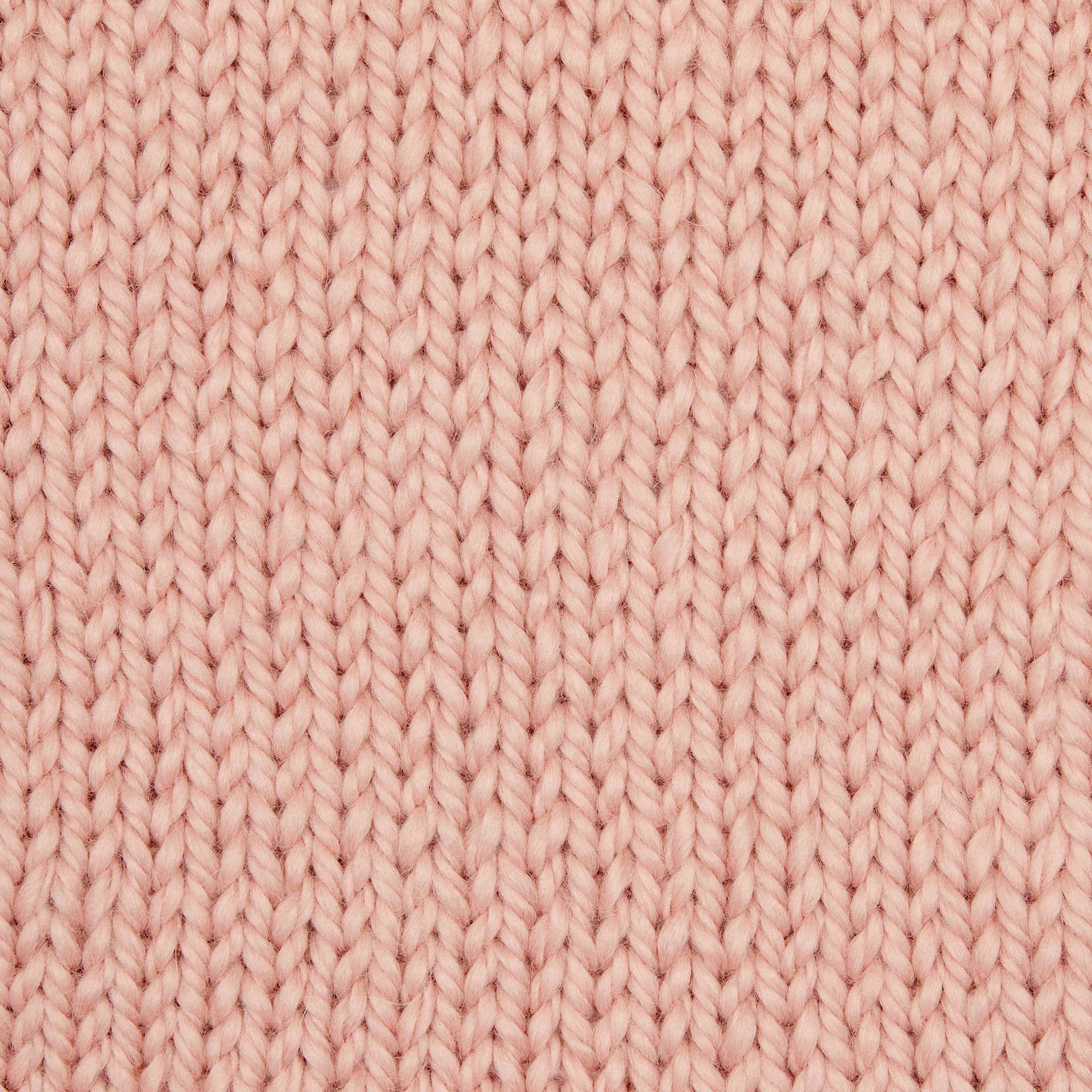 Wool and the Gang Alpachino Merino Yarn - Cameo Rose knitted sample