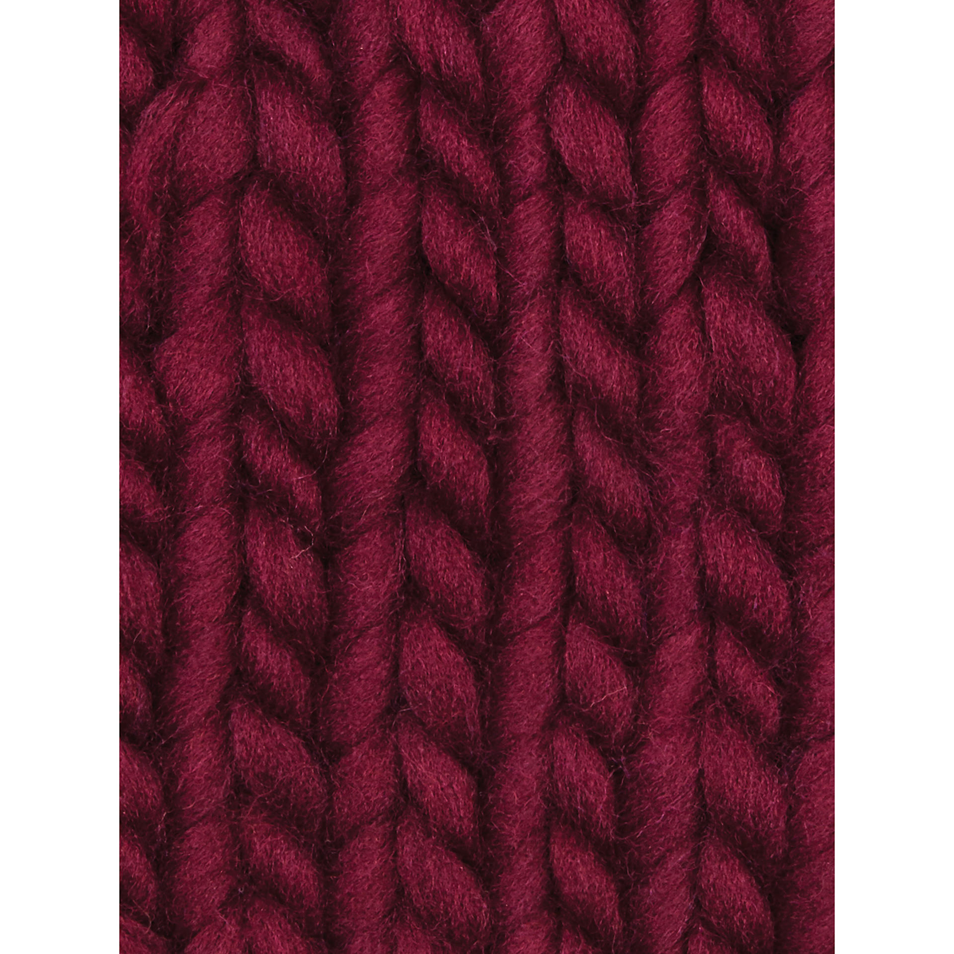 Sample made with Wool and the Gang Crazy Sexy Wool Yarn - Margaux Red