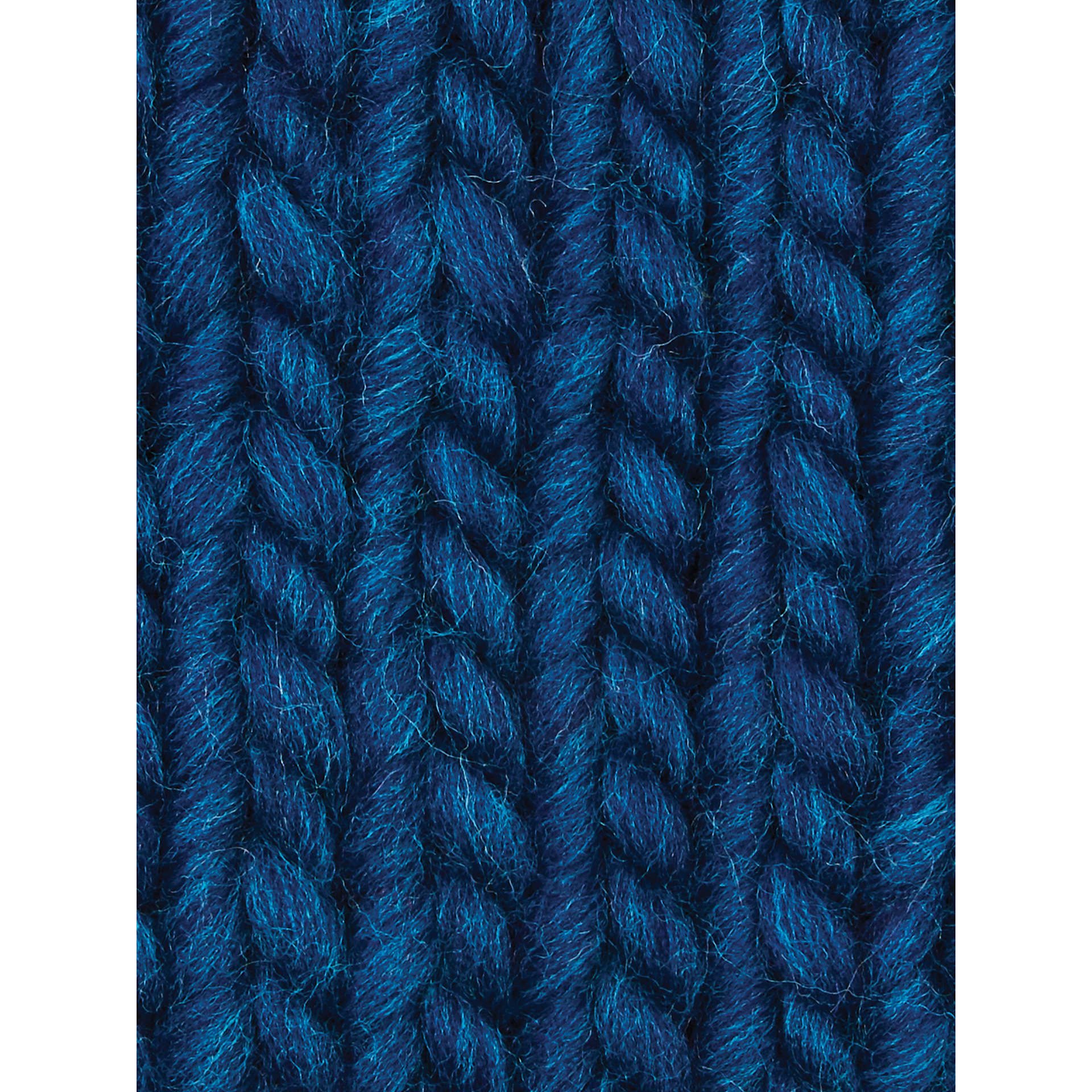 Wool and the Gang Crazy Sexy Wool Yarn - Curasao Blue a knitted sample
