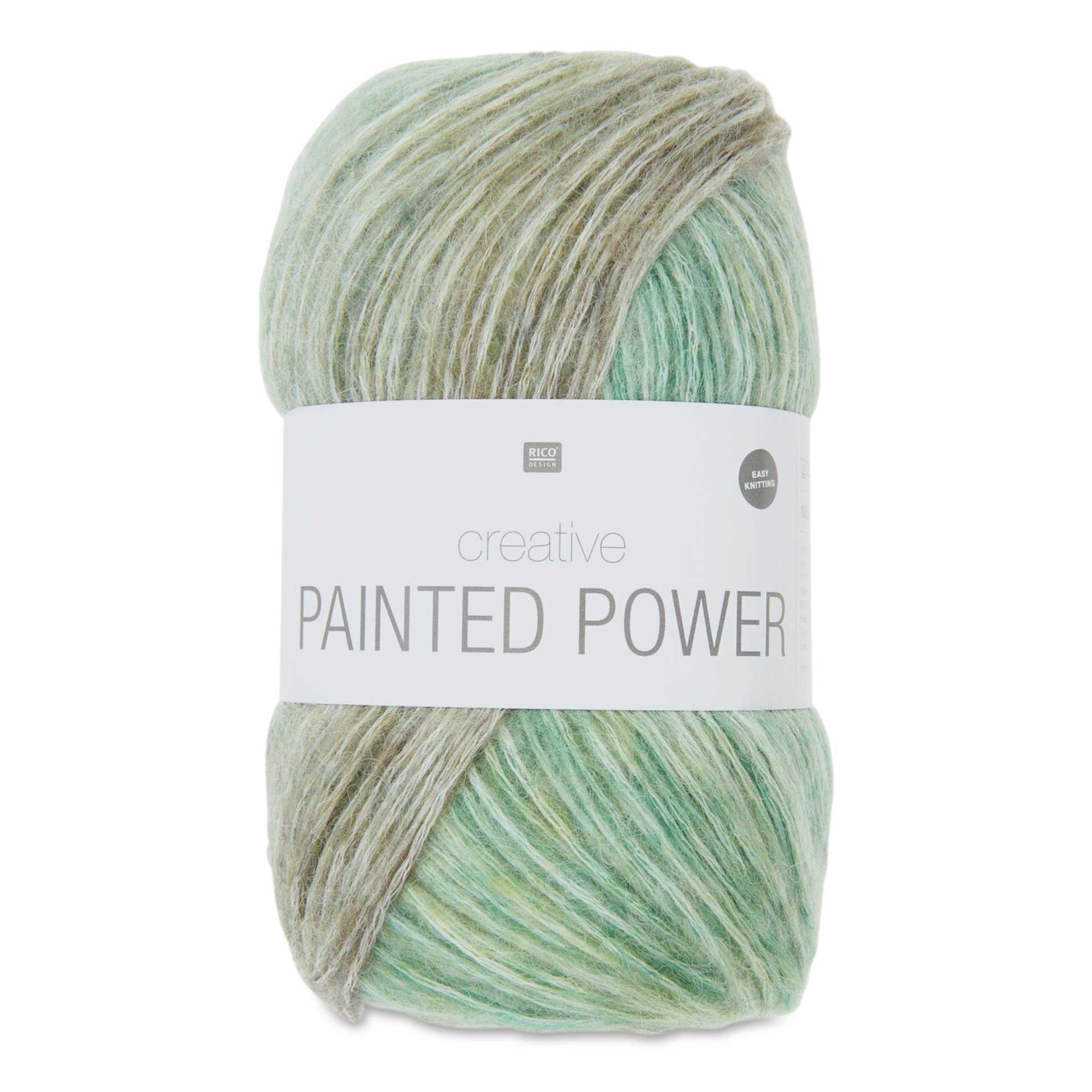 Rico Design Creative Painted Power Yarn - Forest Greens, 340 yds