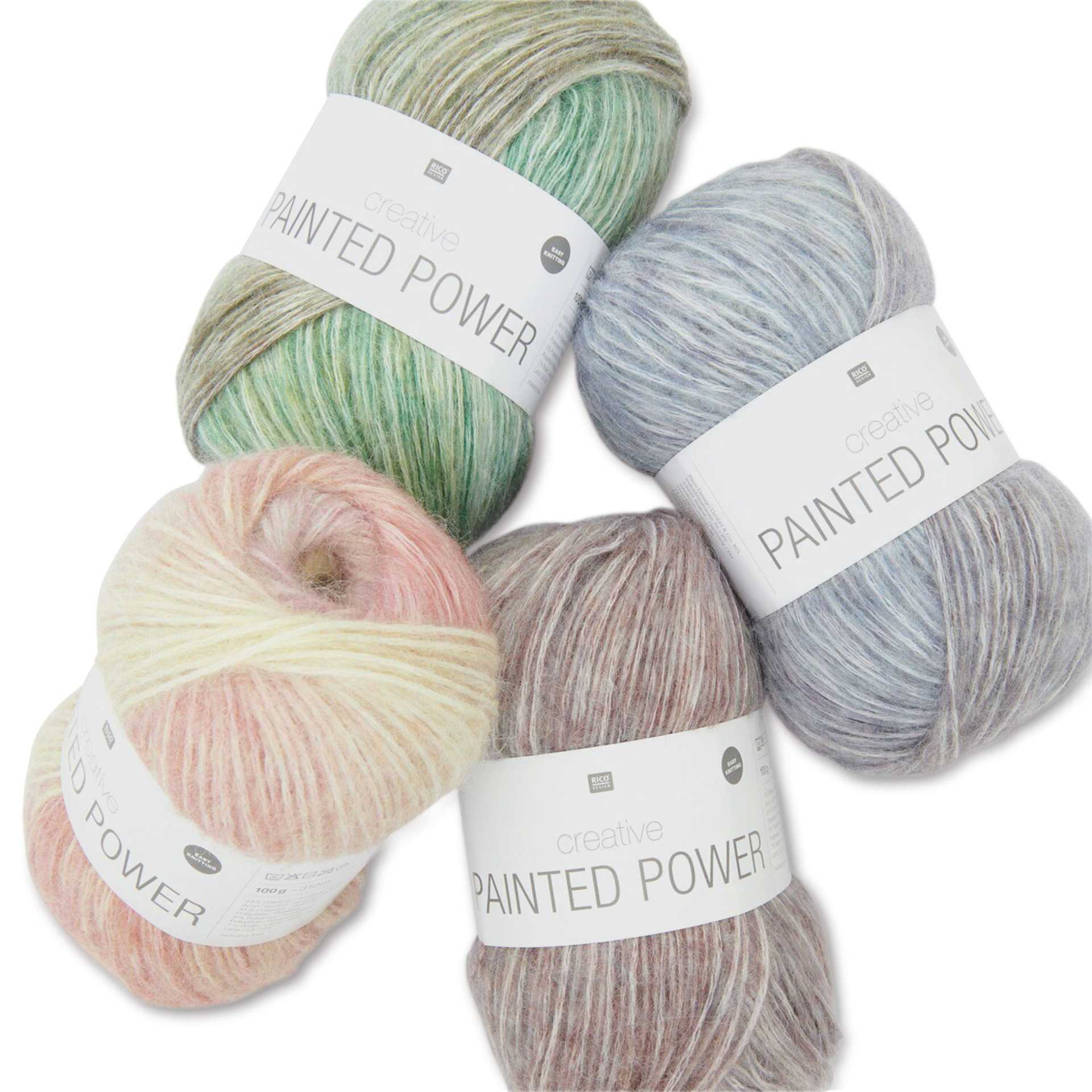 Rico Design Creative Painted Power Yarn showing available color options