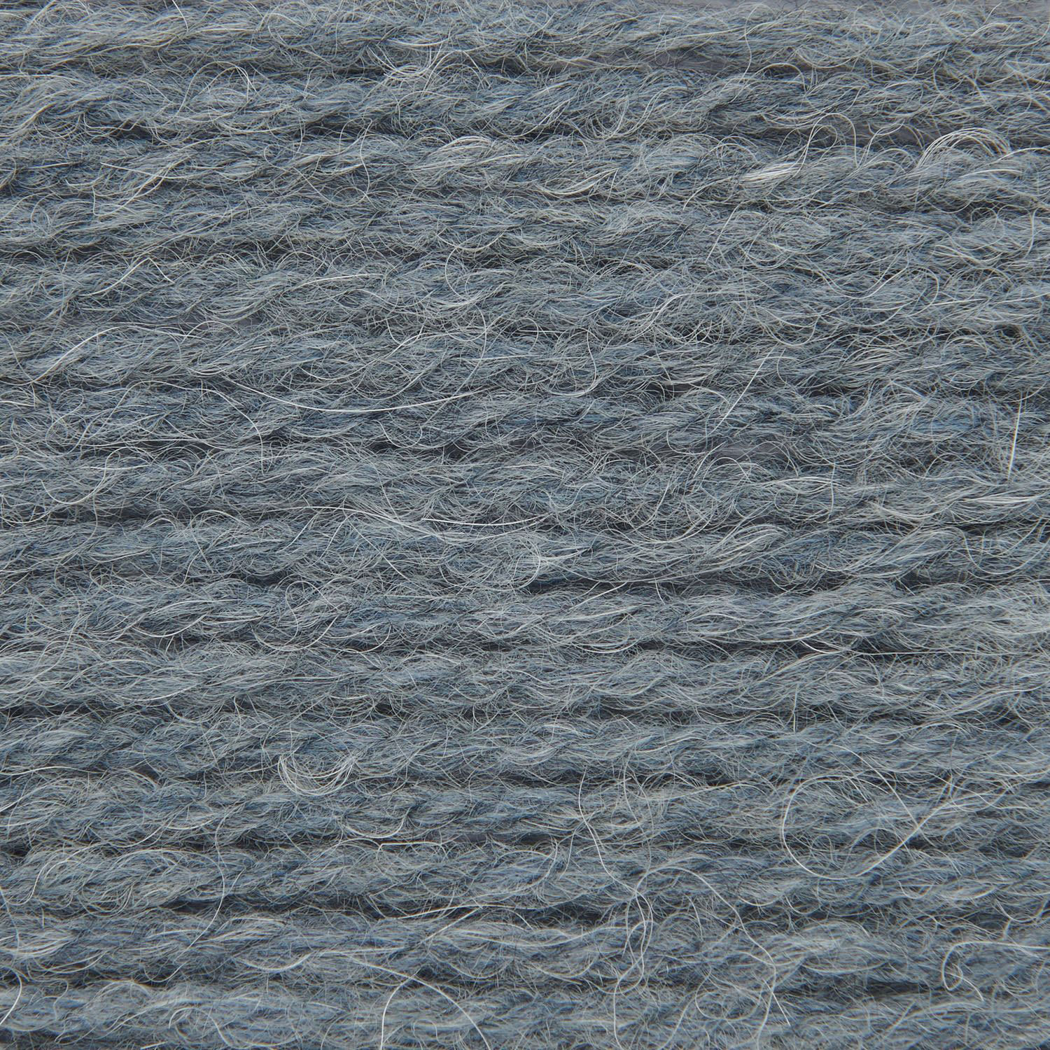 Rico Design Soft Alpaca Yarn - Blue, 137 yds close up to show texture