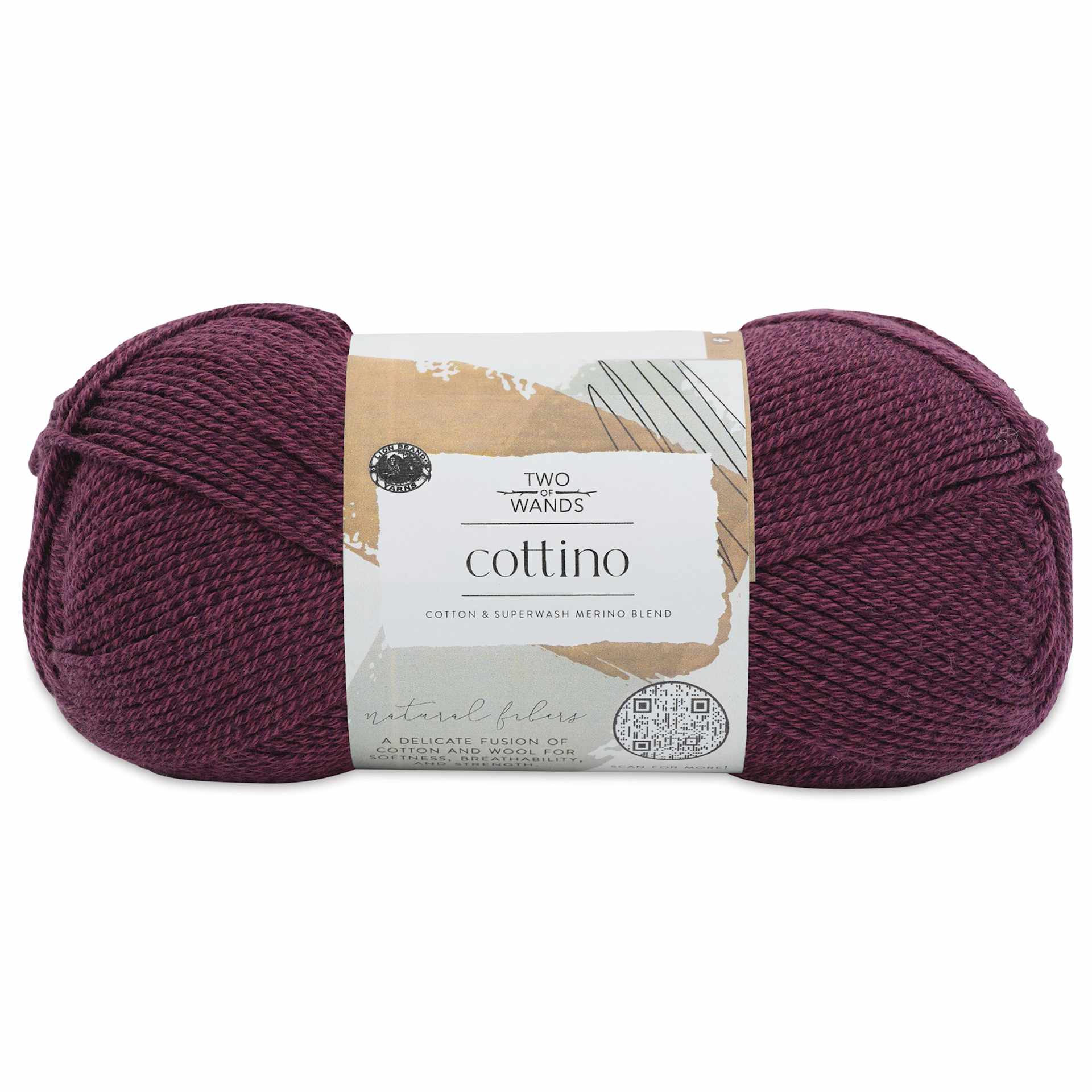 Lion Brand Cottino Yarn - Jam, 3.5 oz