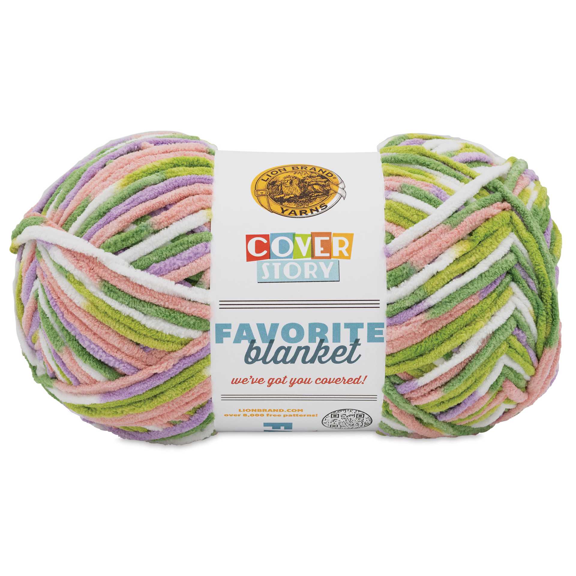Lion Brand Cover Story Favorite Blanket Yarn - Bloom, 10.5 oz