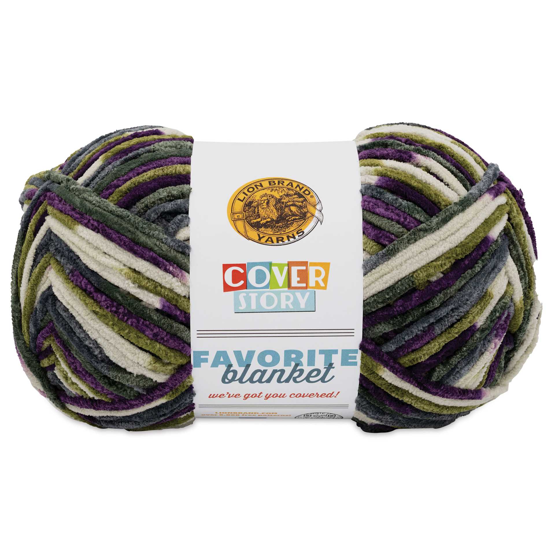 Lion Brand Cover Story Favorite Blanket Yarn - Vineyard, 10.5 oz