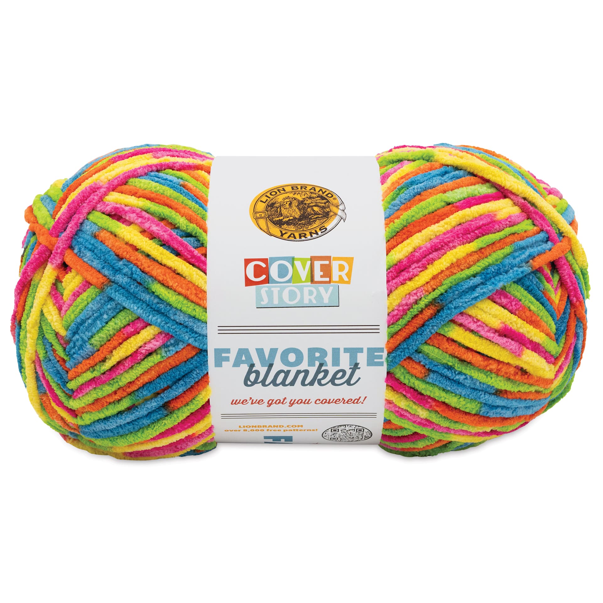 Lion Brand Cover Story Favorite Blanket Yarn - Frizzle, 10.5 oz