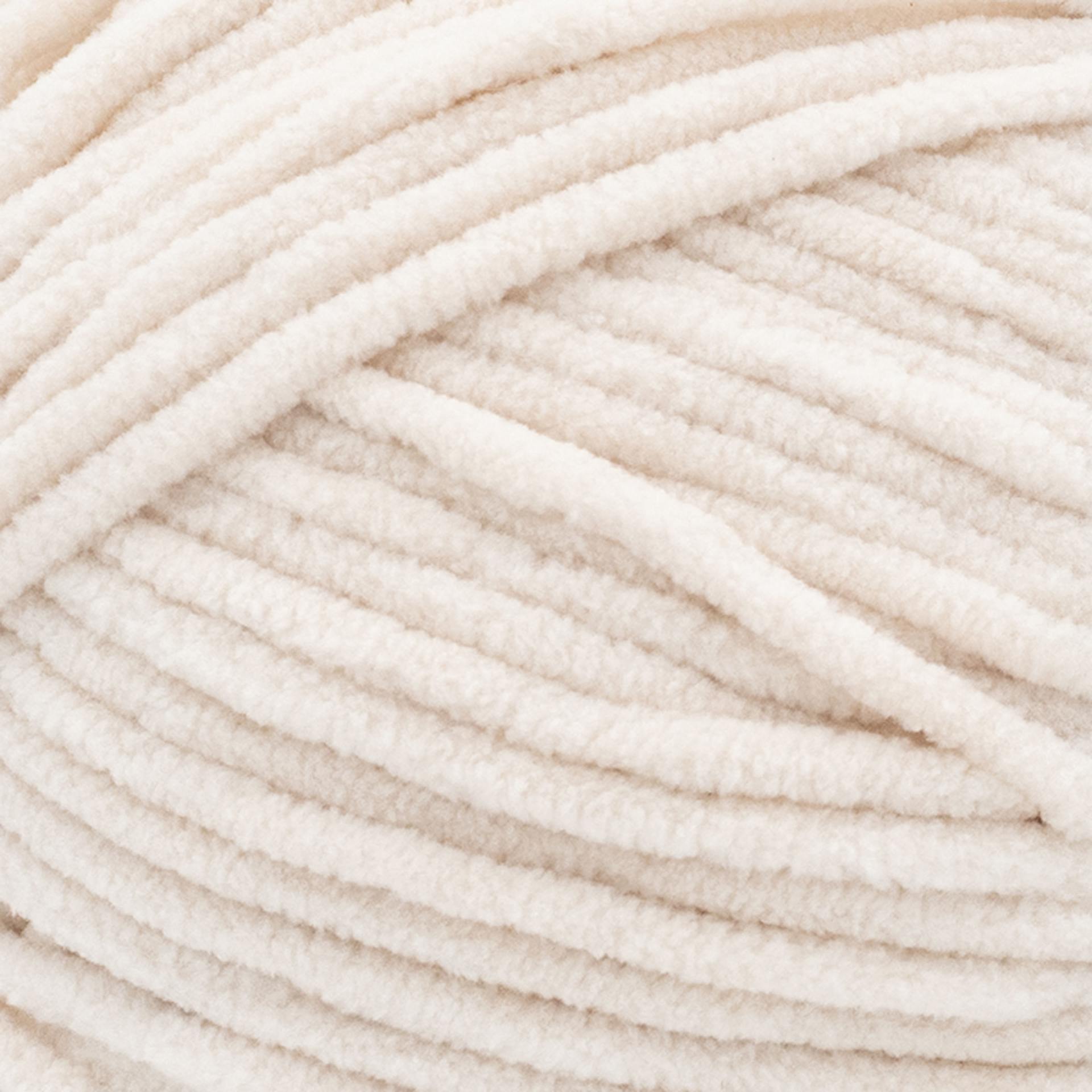 Lion Brand Cover Story Posh Twist Yarn - Vanilla Bean, 232 yds close up to show texture