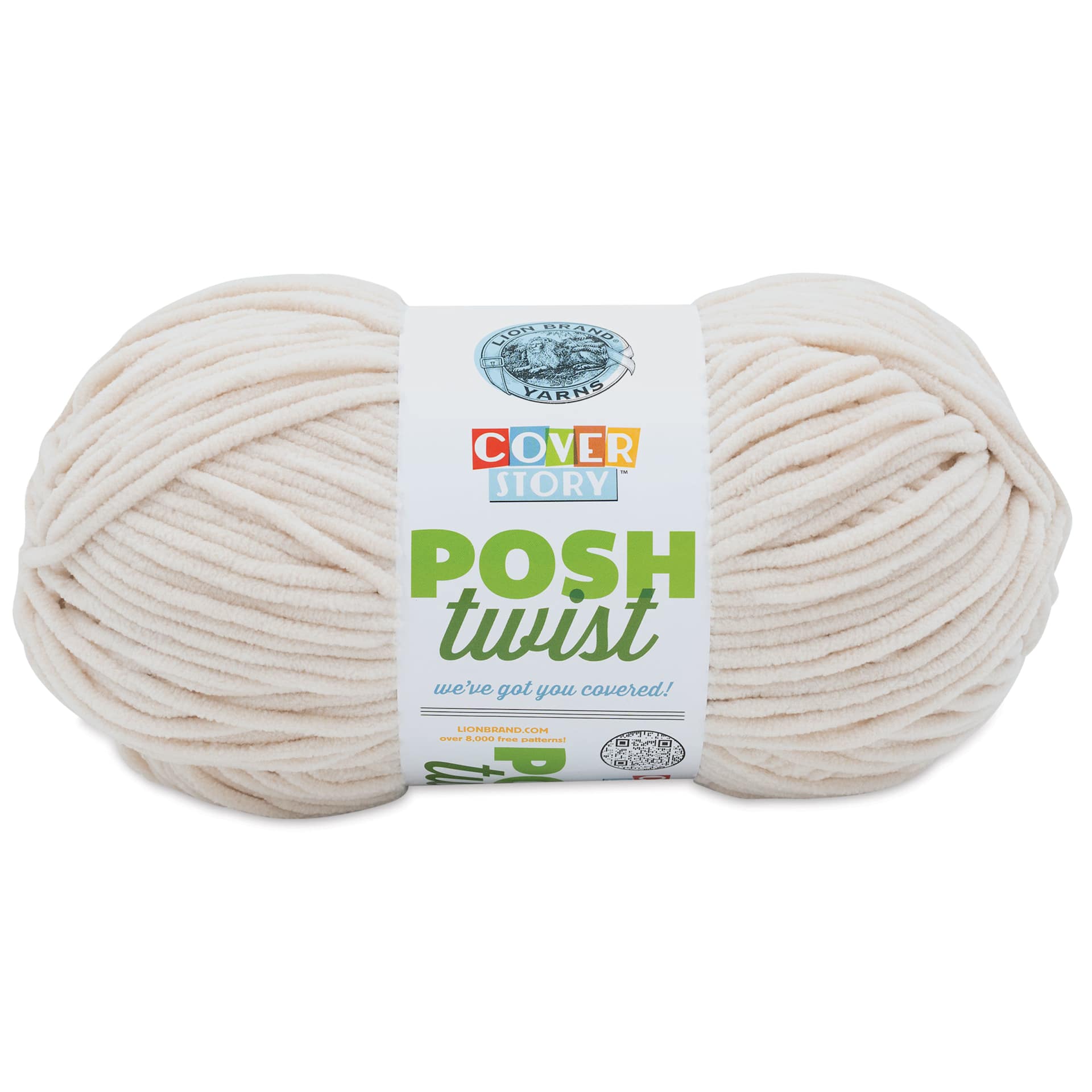 Lion Brand Cover Story Posh Twist Yarn - Vanilla Bean, 232 yds