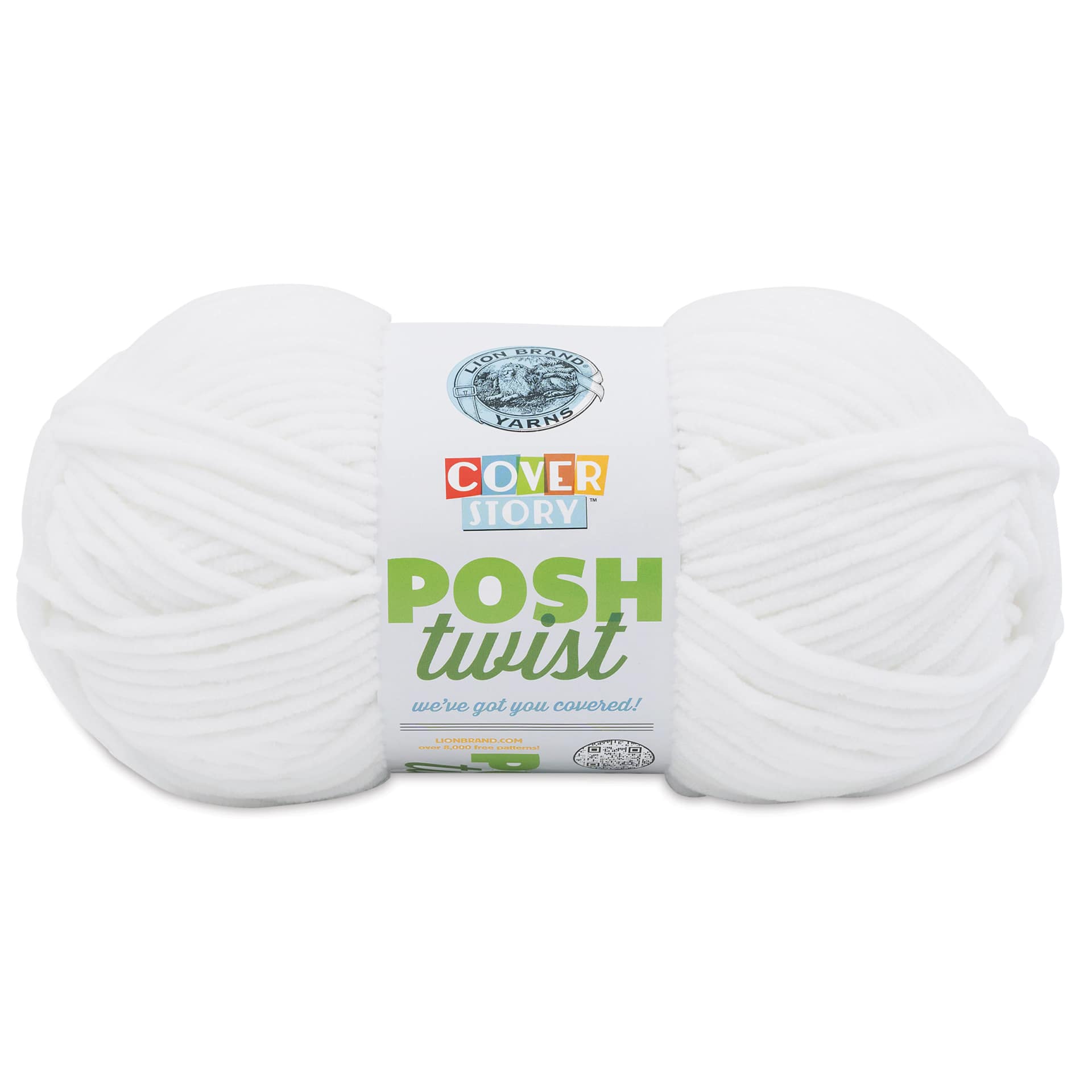Lion Brand Cover Story Posh Twist Yarn - Whipped Cream, 232 yds