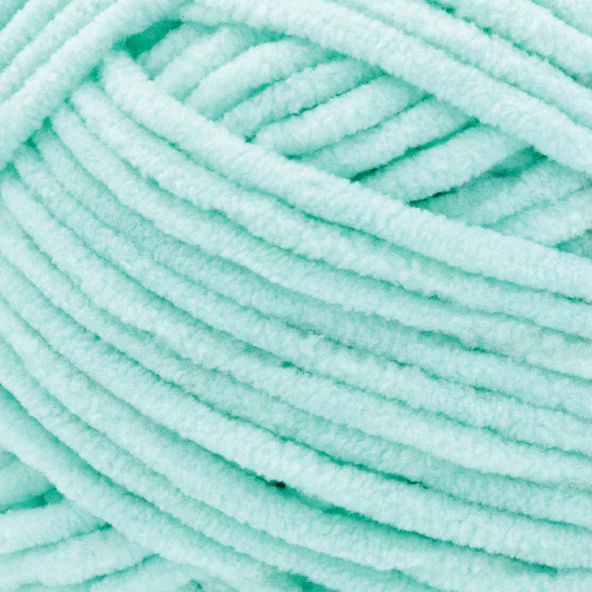 Lion Brand Cover Story Posh Twist Yarn - Mint Chip, 232 yds close up to show texture