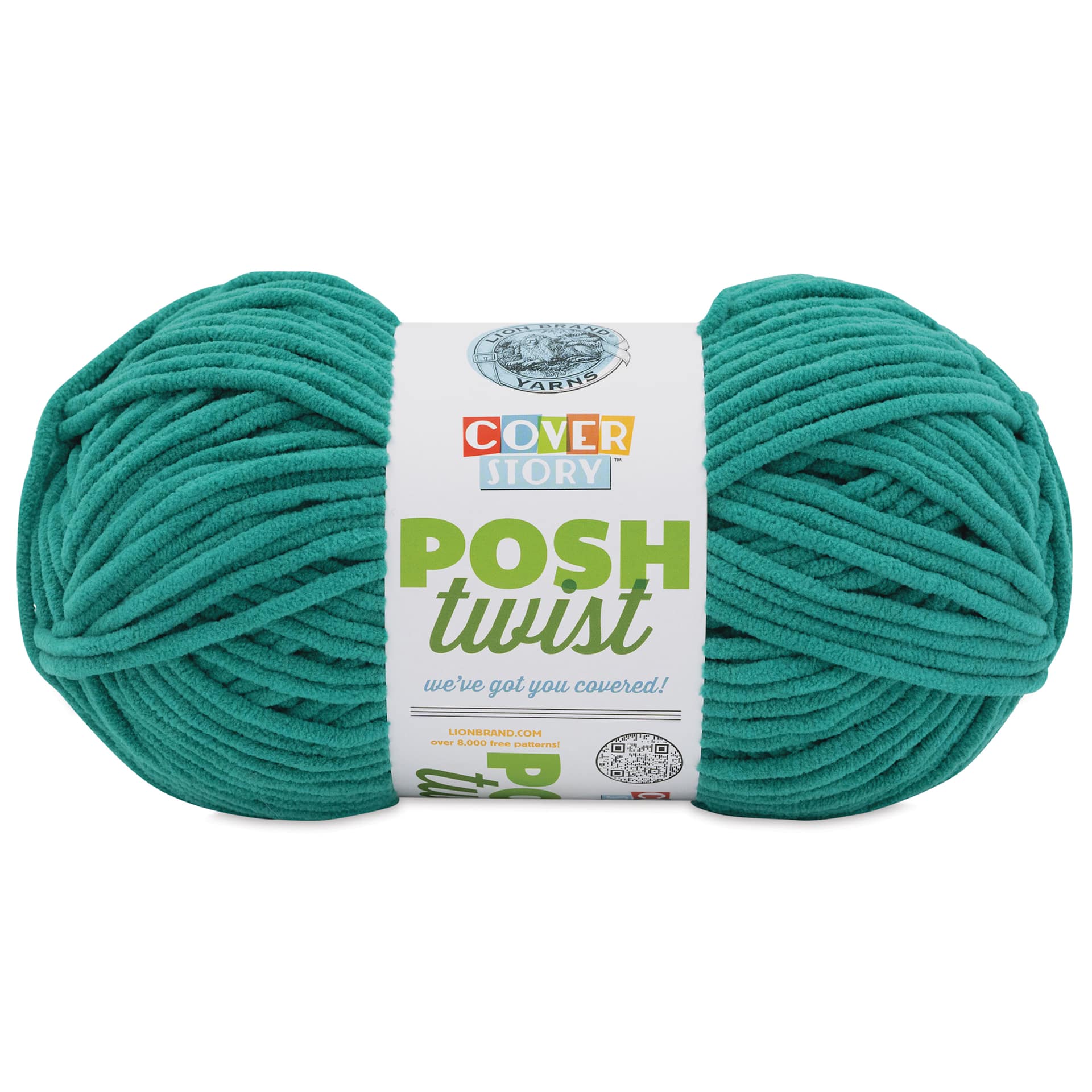 Lion Brand Cover Story Posh Twist Yarn - Kale, 232 yds