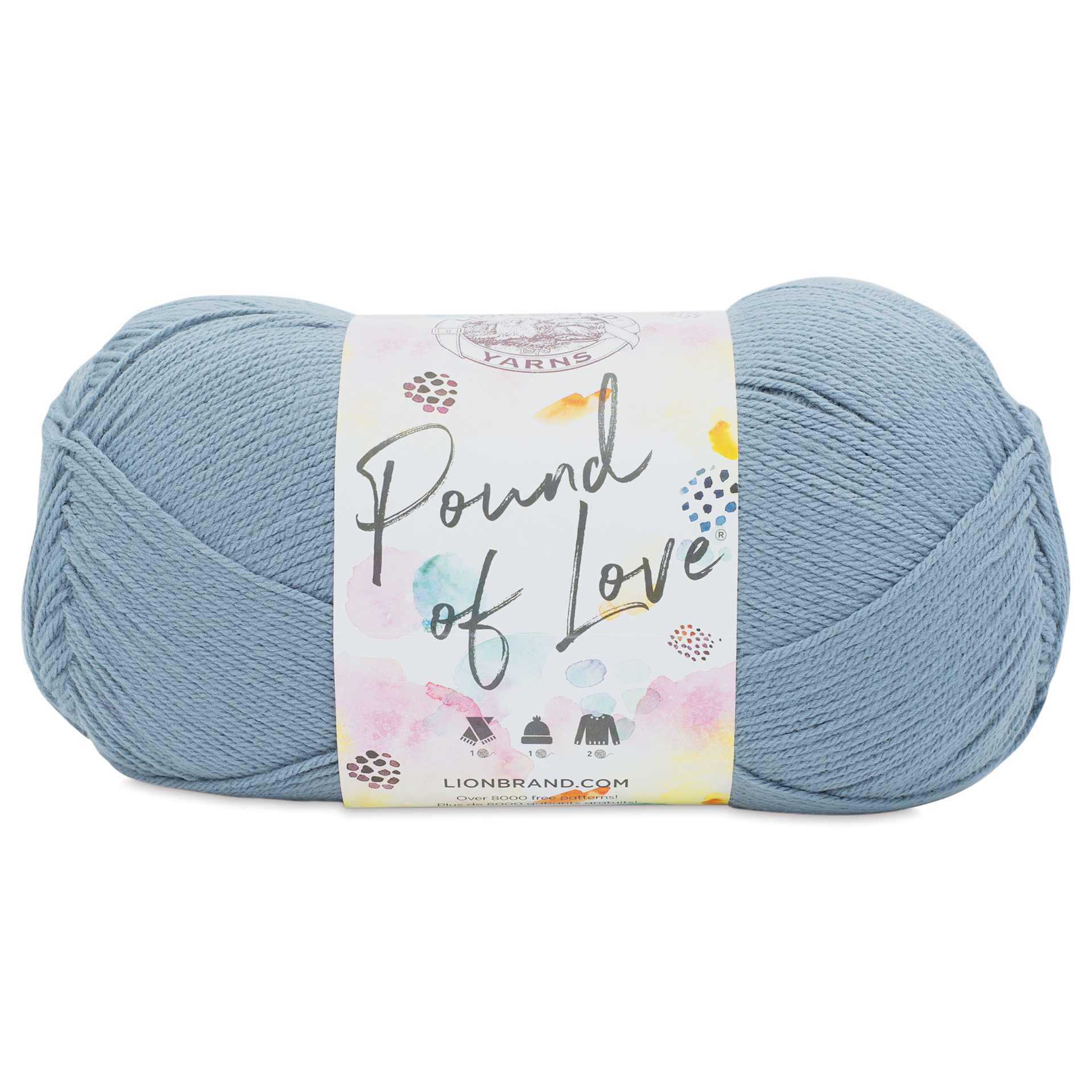 Lion Brand Pound of Love Yarn - Cadet, 16 oz