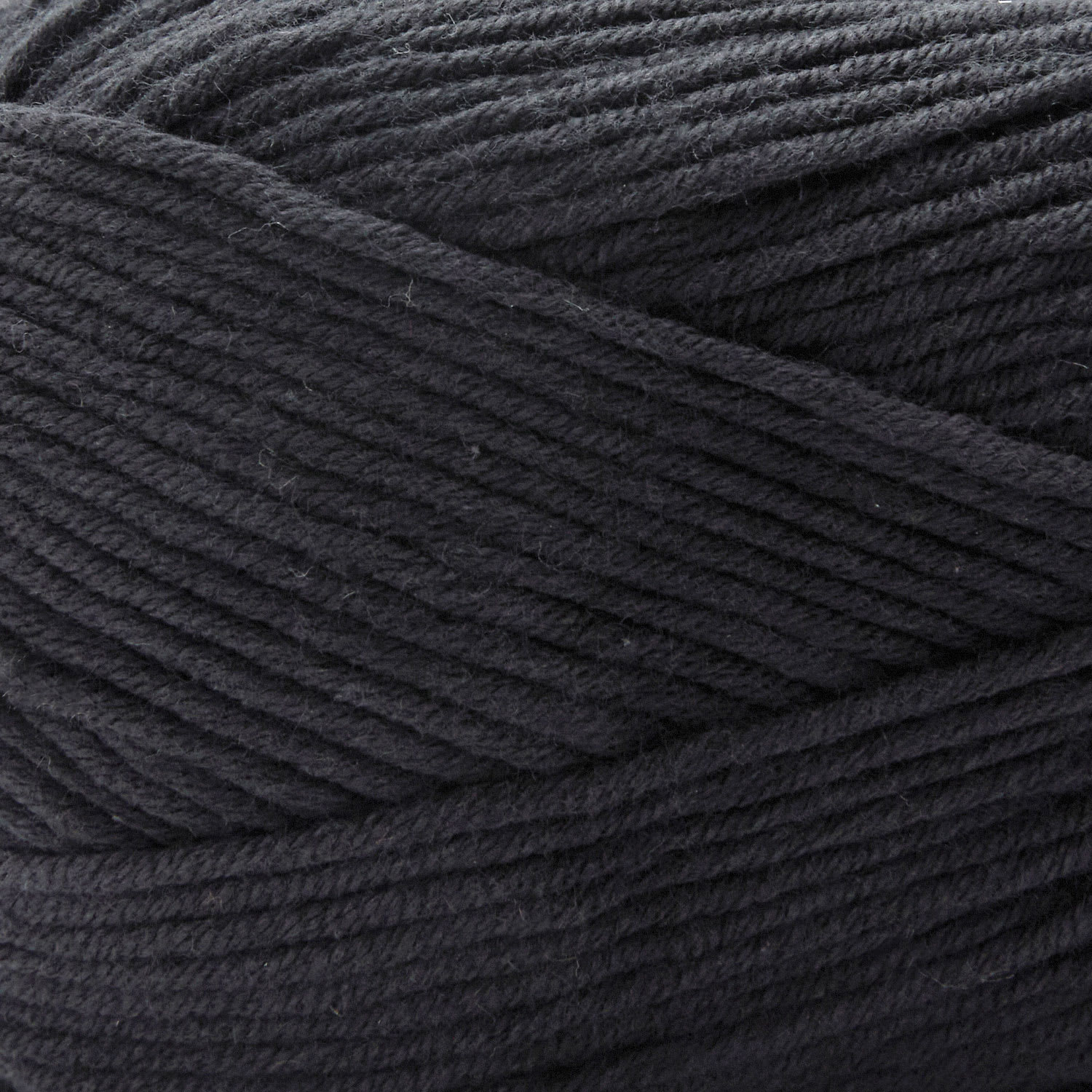 Premier Yarn Cotton Fair Worsted Yarn - Black, 207 yds close up to show texture