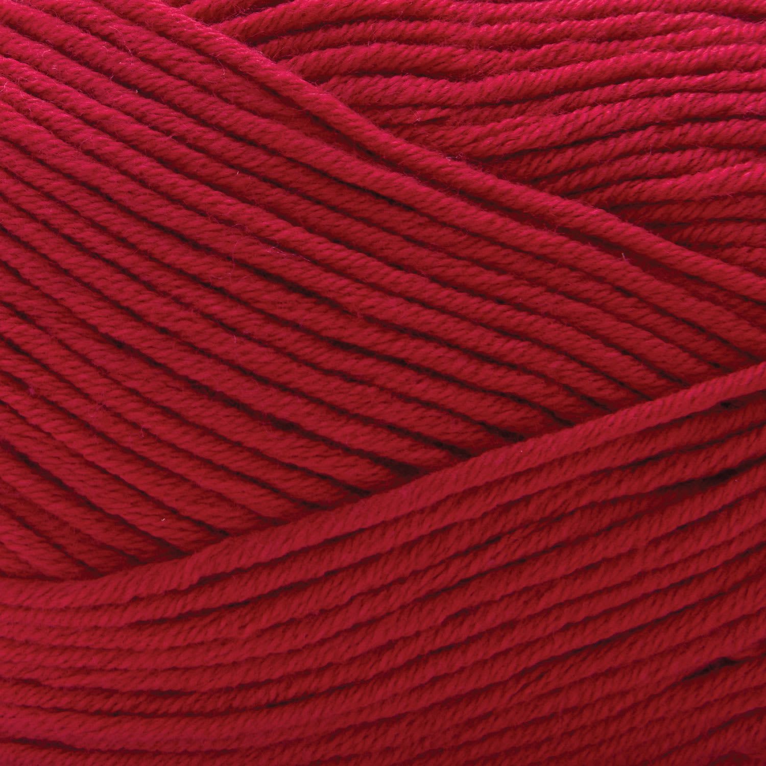 Premier Yarn Cotton Fair Worsted Yarn - Red, 207 yds close up to show texture