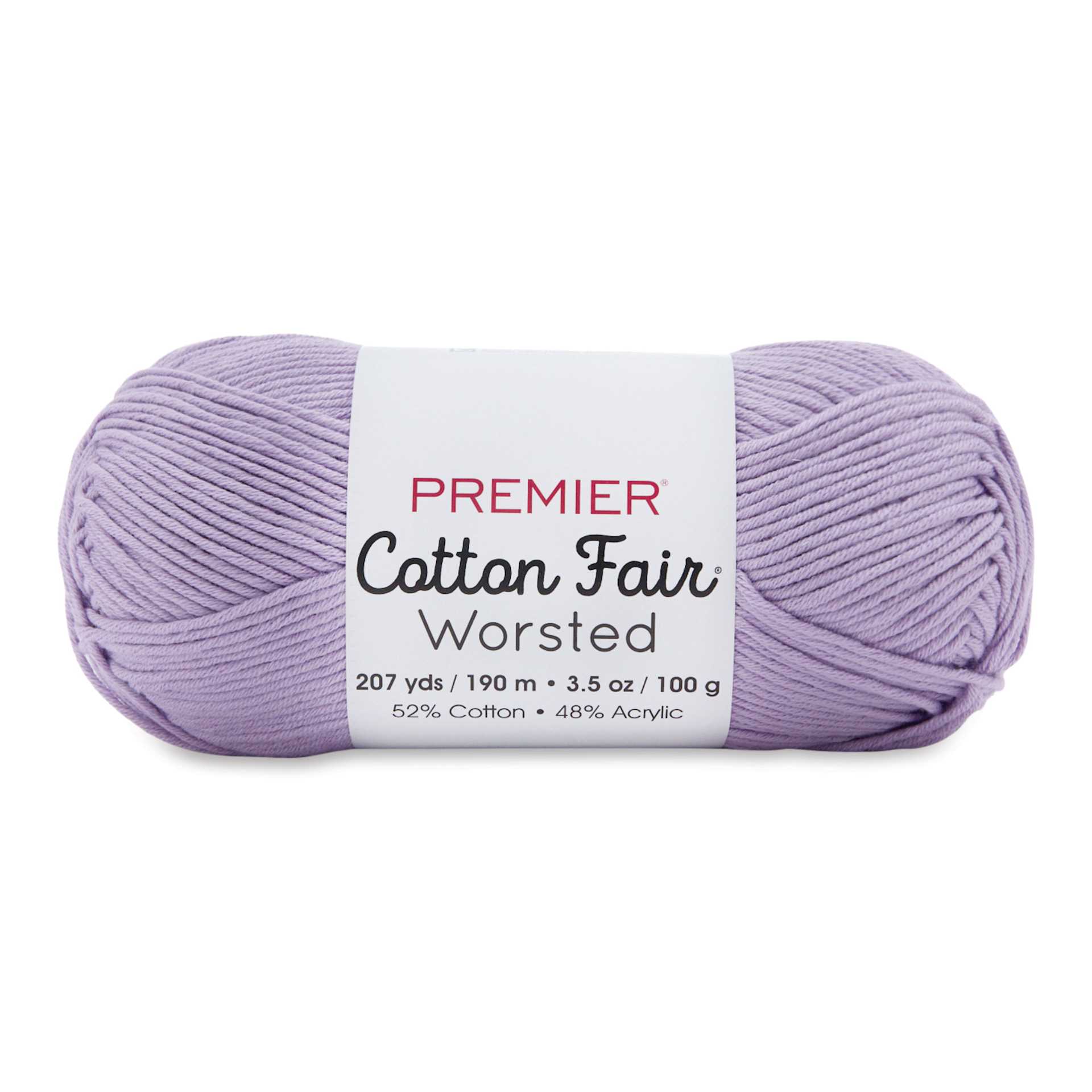 Premier Yarn Cotton Fair Worsted Yarn - Iris, 207 yds