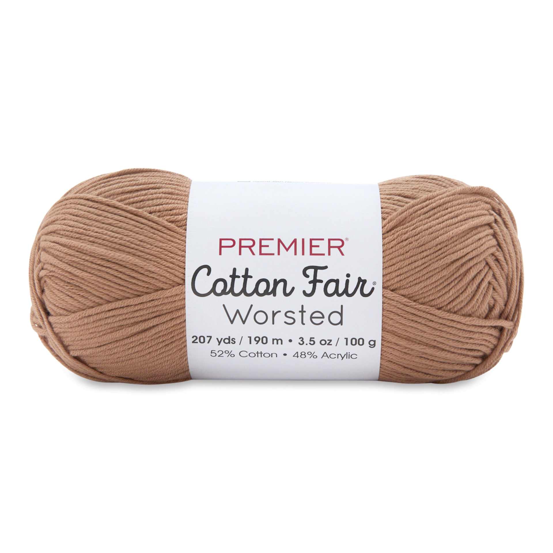 Premier Yarn Cotton Fair Worsted Yarn - Cinnamon, 207 yds