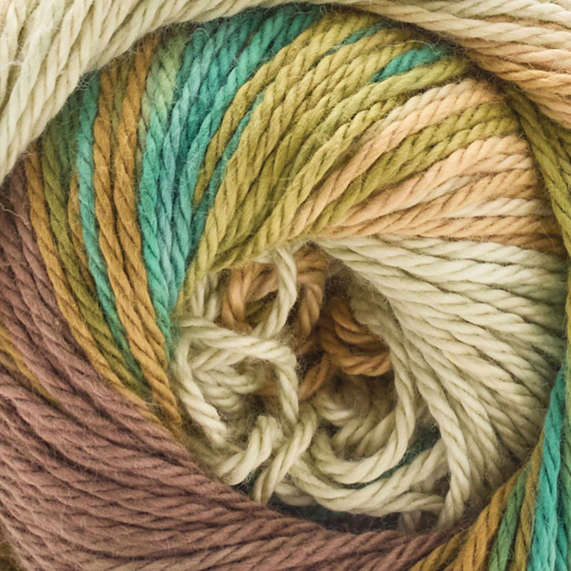 Premier Yarn Hipster Cotton Yarn - Jungle, 229 yds close up to show texture