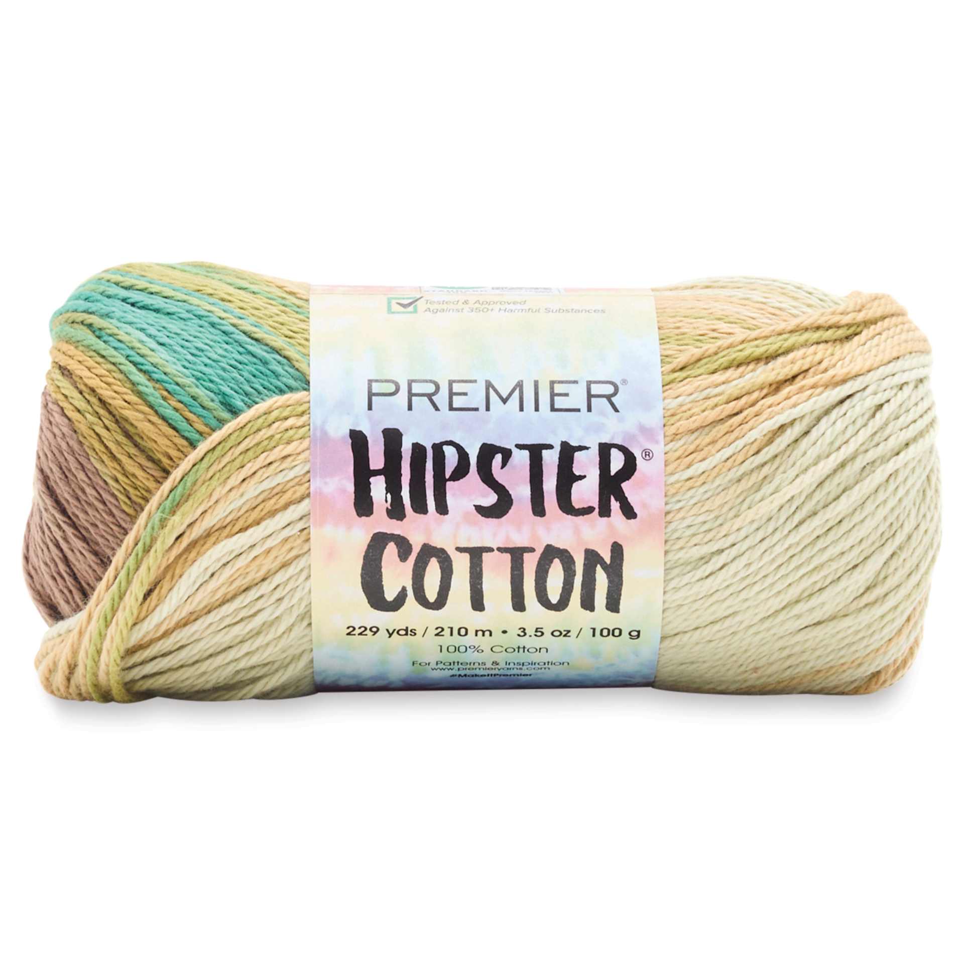 Premier Yarn Hipster Cotton Yarn - Jungle, 229 yds