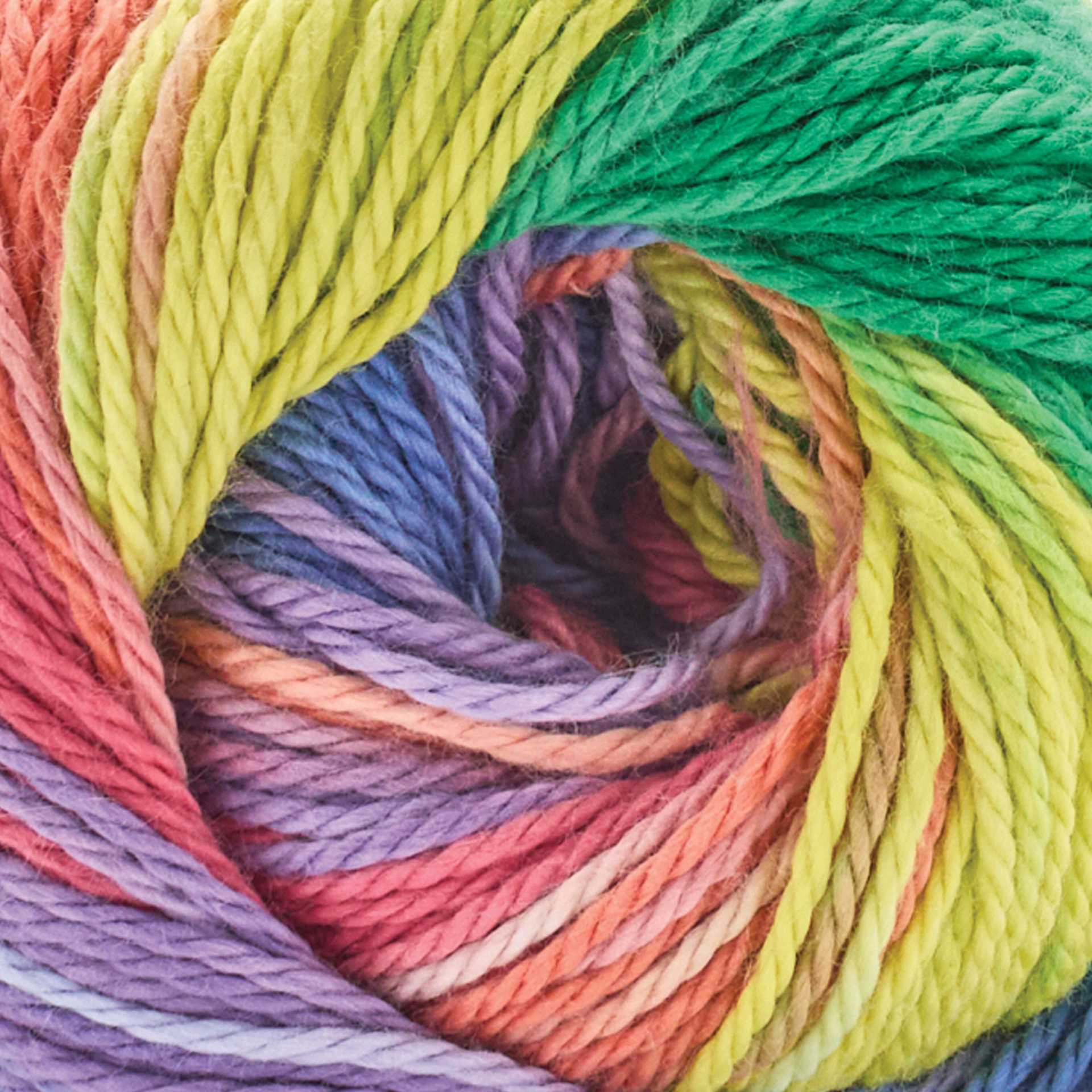 Premier Yarn Hipster Cotton Yarn - Prismatic, 229 yds close up to show texture
