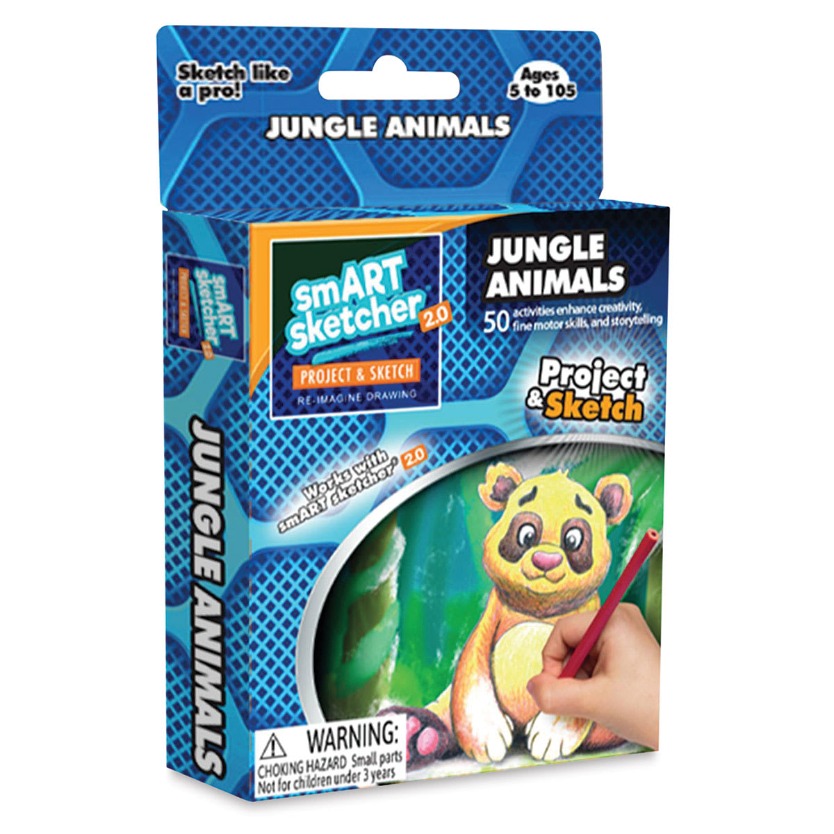 Flycatcher smART Sketcher 2.0 Creativity Pack - Front of package of Jungle Animals pack