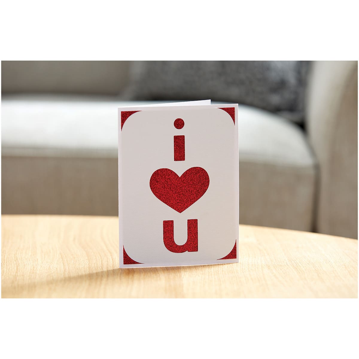 Cricut Joy Cards, Inserts, and Envelopes - Glitz and Glam, Package of 10 (I Heart U Card)