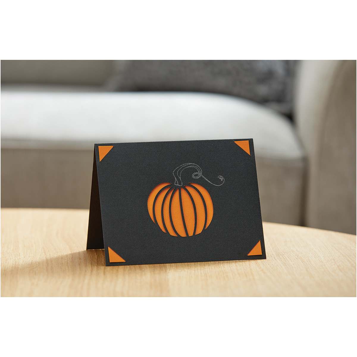 Cricut Joy Cards, Inserts, and Envelopes - Night Bright, Package of 12 (Pumpkin Card)