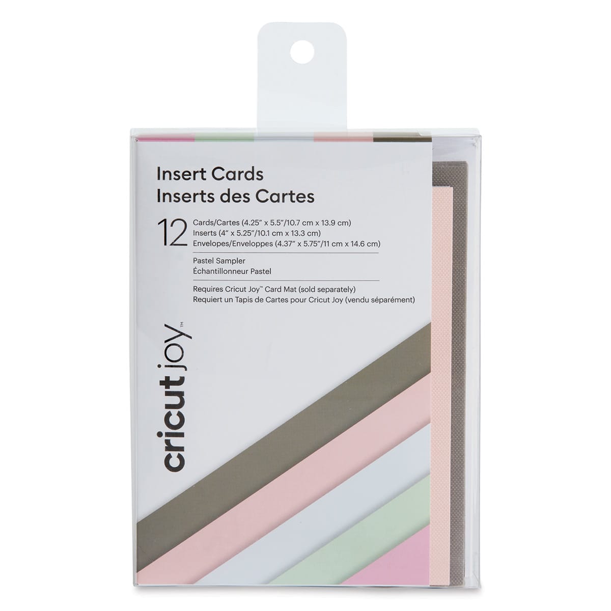 Cricut Joy Cards, Inserts, and Envelopes - Pastel, Package of 12 (In packaging)