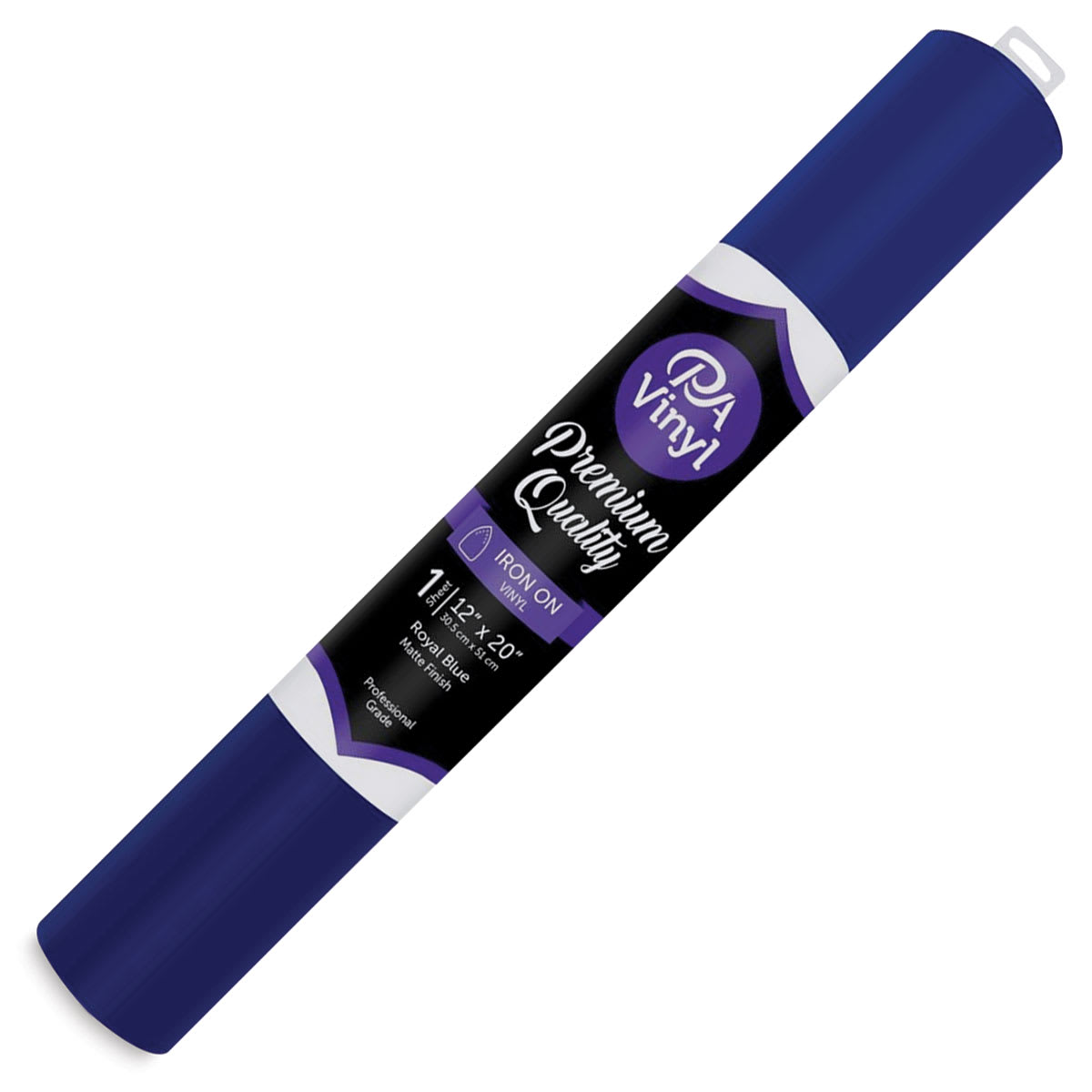 PA Vinyl Iron-On Vinyl - Matte Royal Blue, 12" x 20"