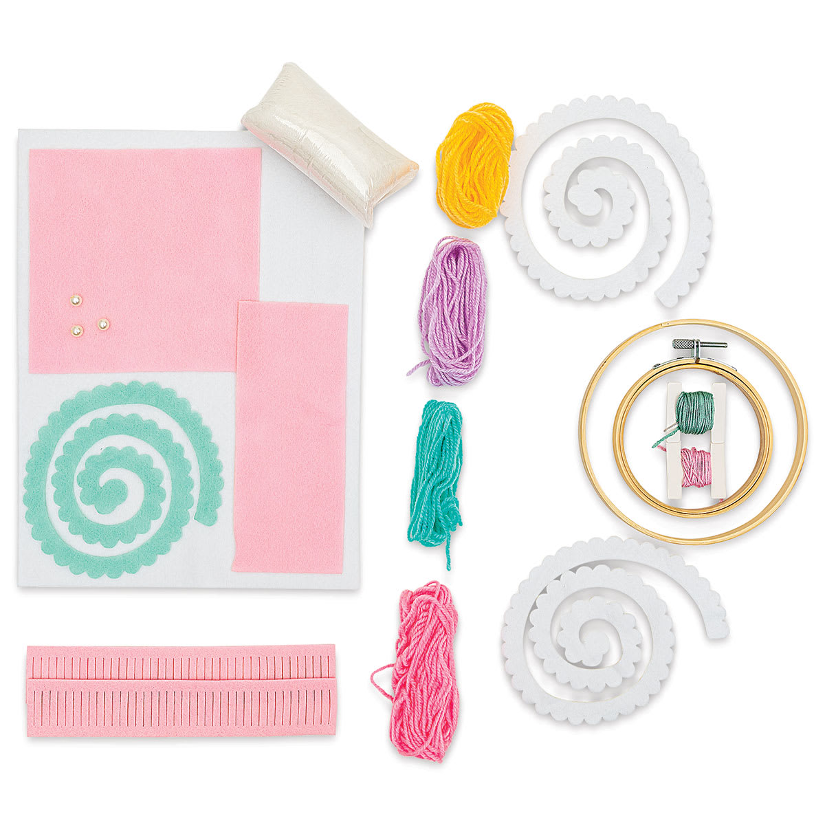 Leisure Arts Mini Maker Dreamcatcher Kit - Unicorn (Kit contents)