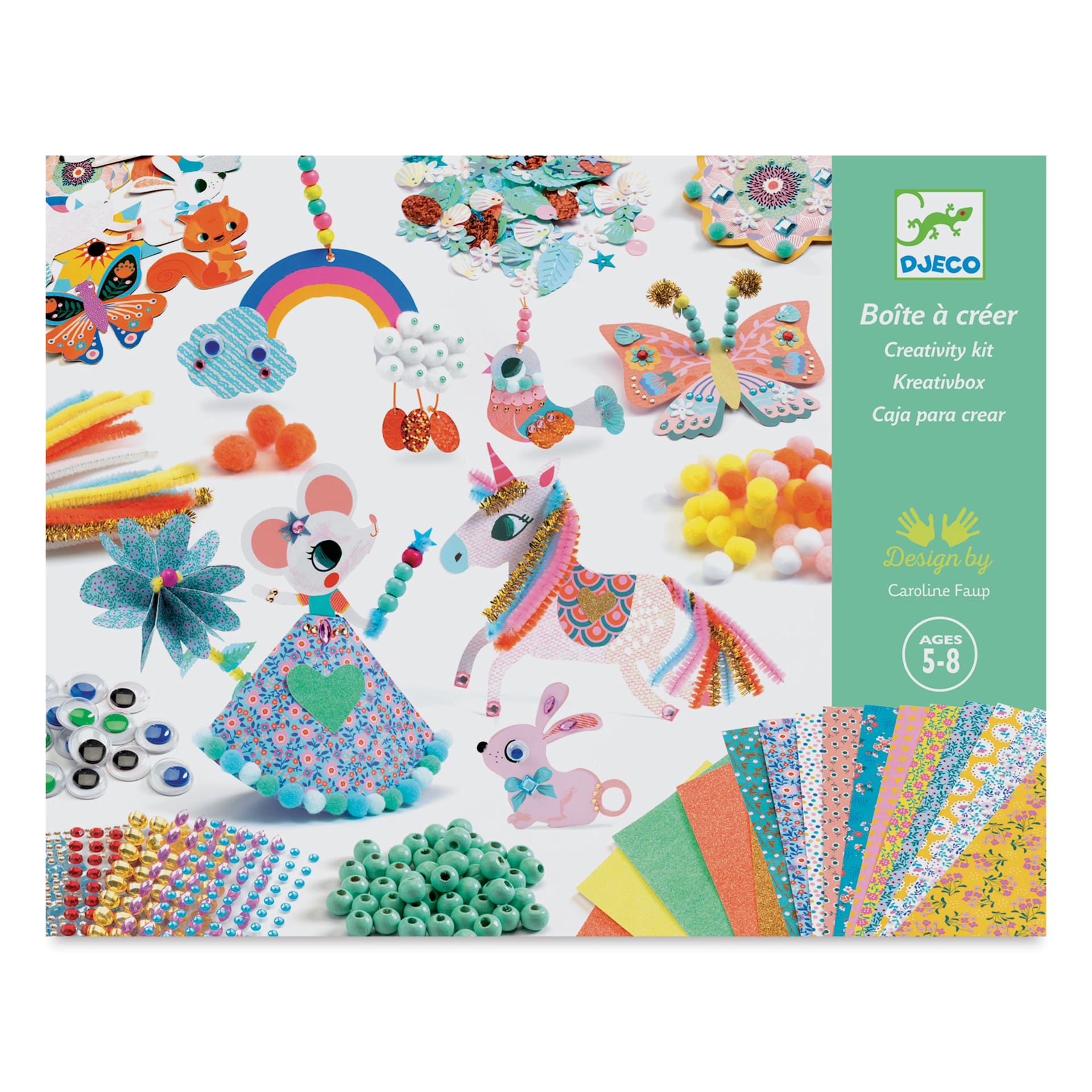 Djeco Le Grand Artist Creativity Kit (Front of packaging)
