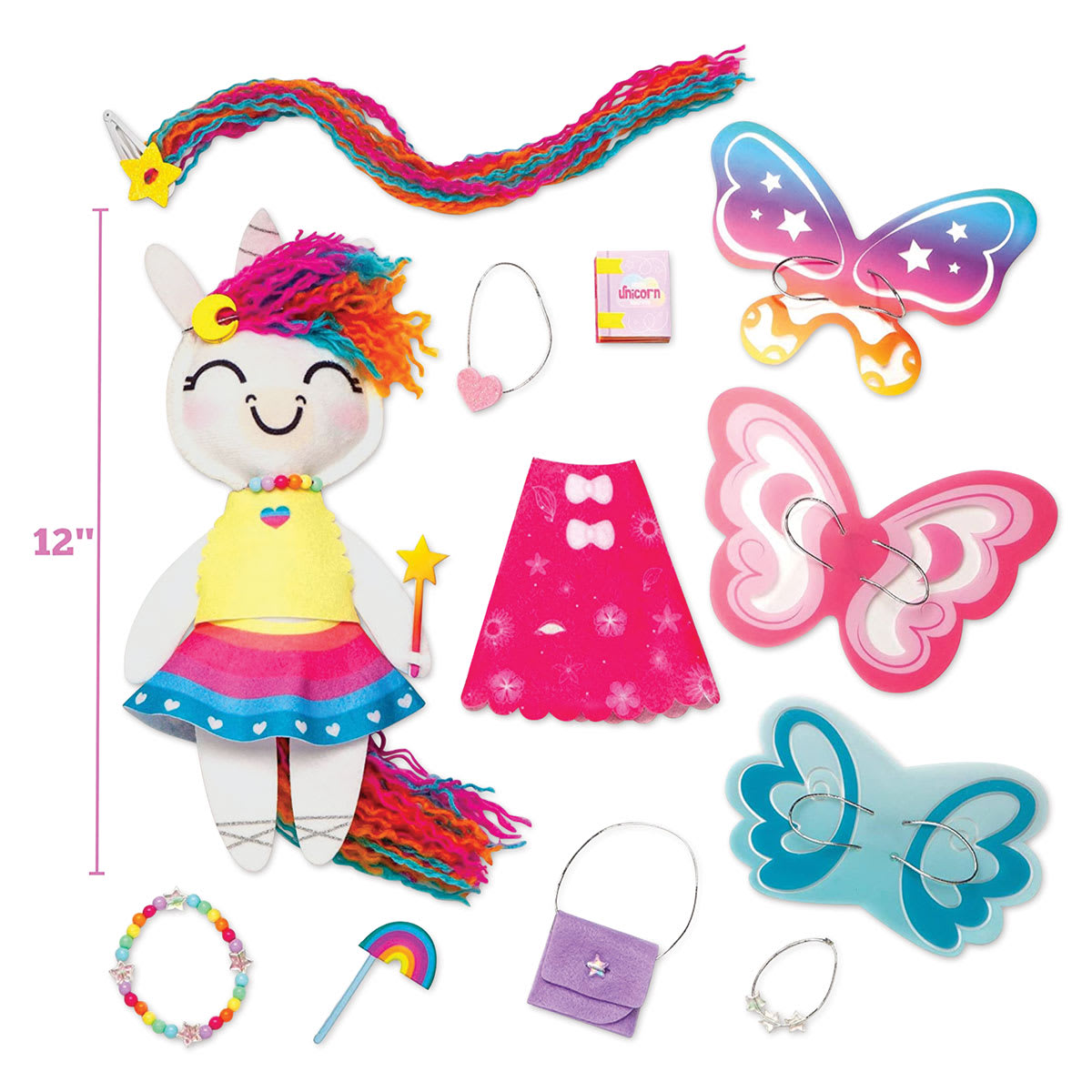 Craft-tastic Create Your Own Magical Unicorn Friend Kit, Contents