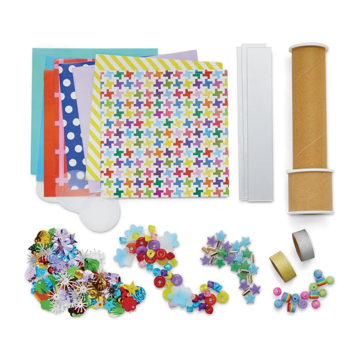 Kid Made Modern STEAM DIY Kaleidoscope Kit (Kit contents)