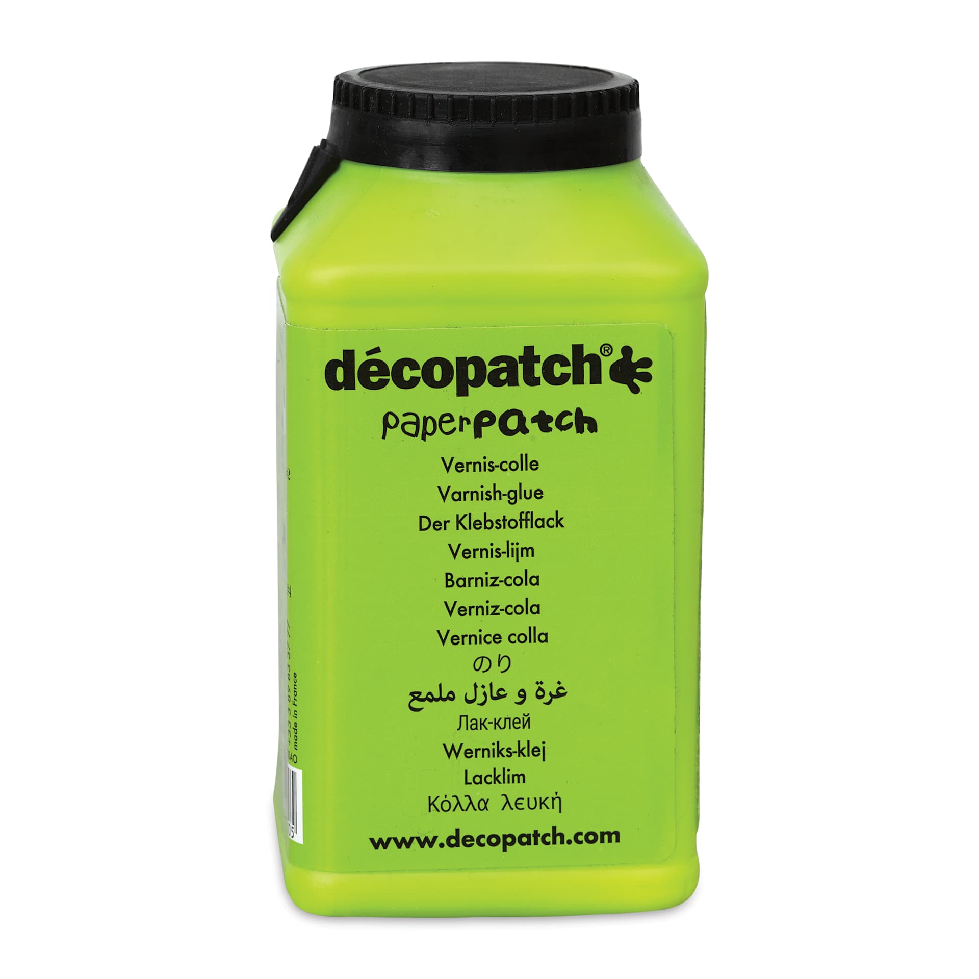 DecoPatch Paperpatch Varnish Glue - 300 ml (Front of jar)