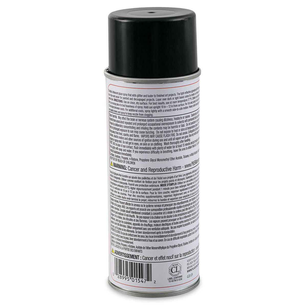 Mod Podge Iridescent Acrylic Sealer - Green/Gold, 8 oz (Back of sealer)