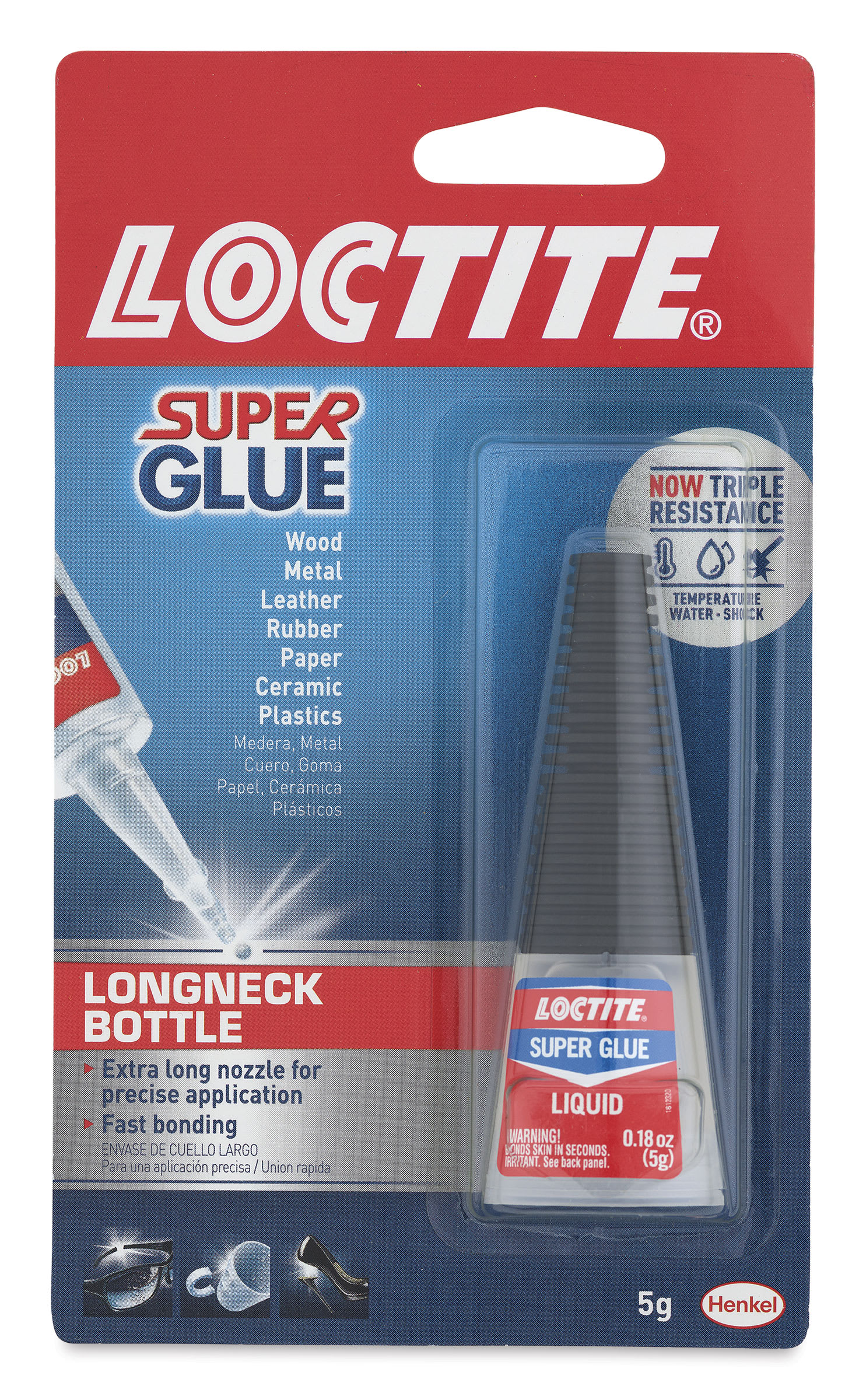 Loctite Super Glue - Precision Longneck Bottle, 0.18 oz - front of packaging
