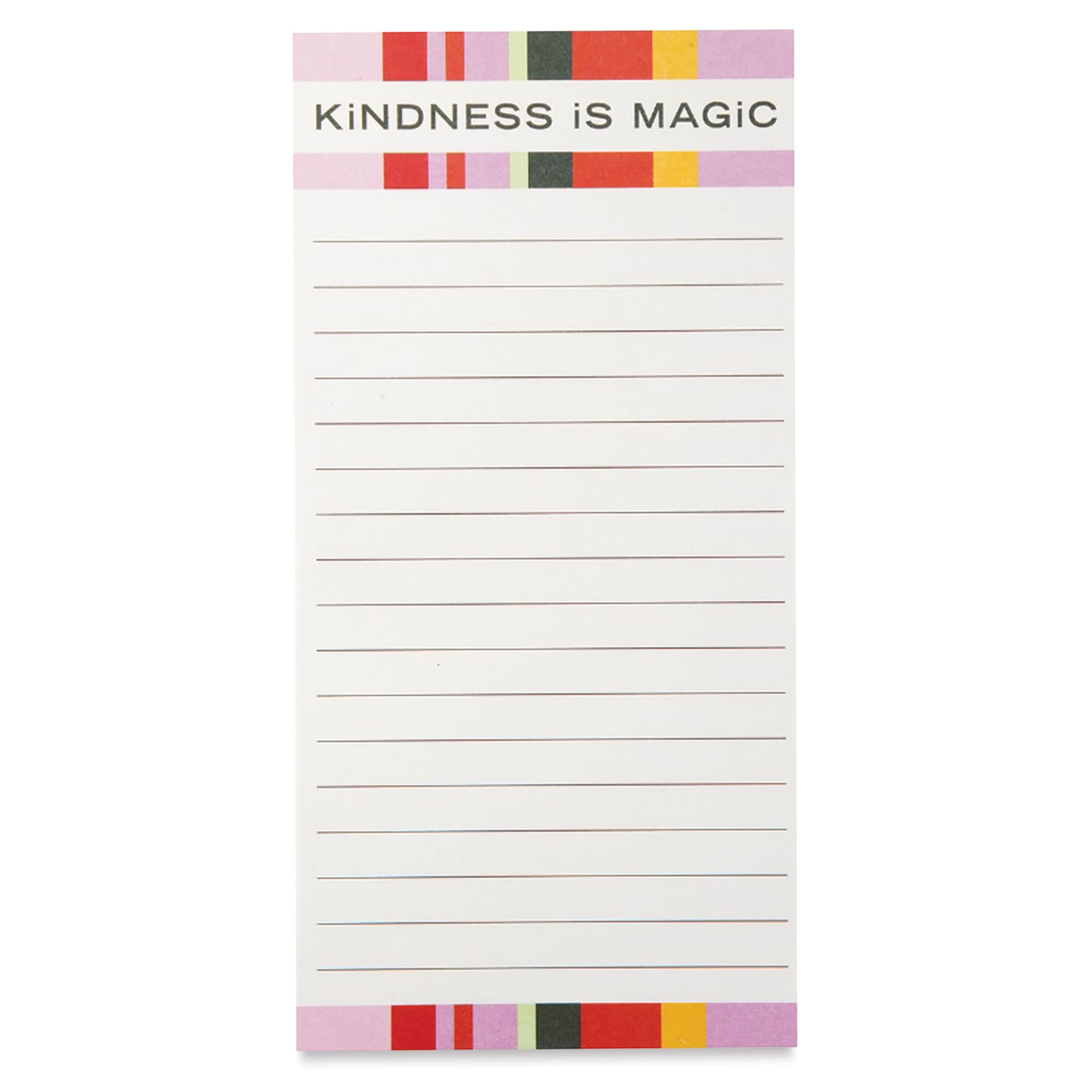 Post-it Note List with Magnet - Single Pad, Kindness Is Magic, 3.8" x 7.8"