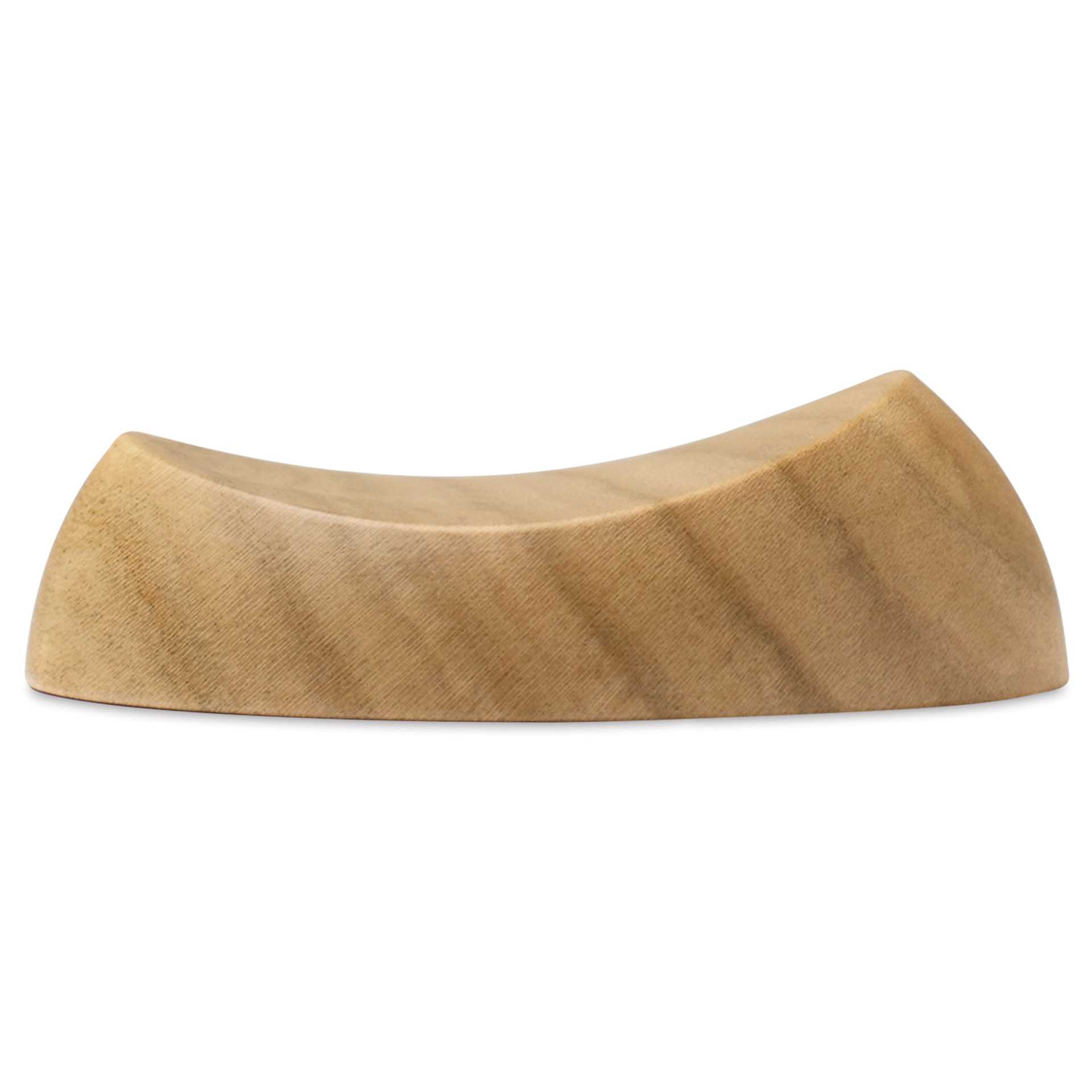 Kakimori Sakura Wood Pen Rest - Japanese Cherry, at an angle