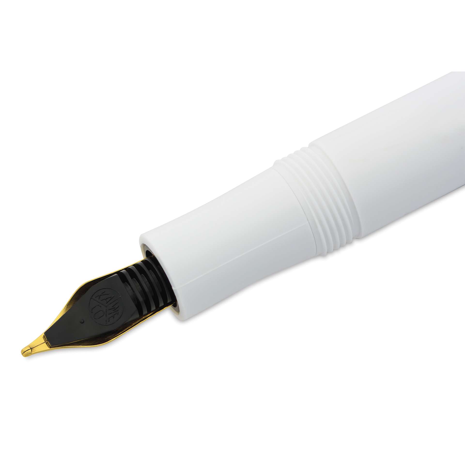 Kaweco Classic Sport Fountain Pen - White, Broad, close-up of the ink feed