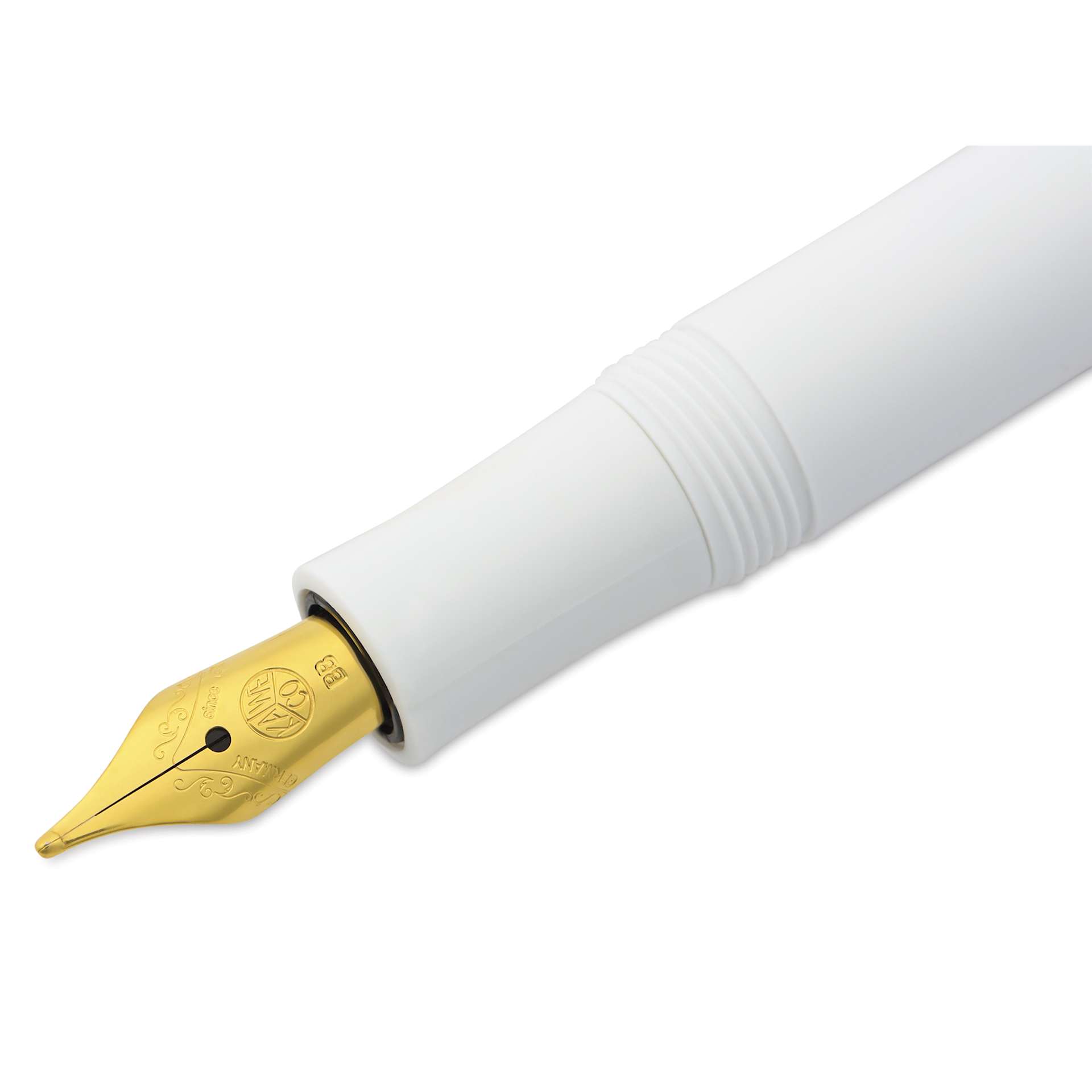 Kaweco Classic Sport Fountain Pen - White, Extra-Broad, close-up of the nib