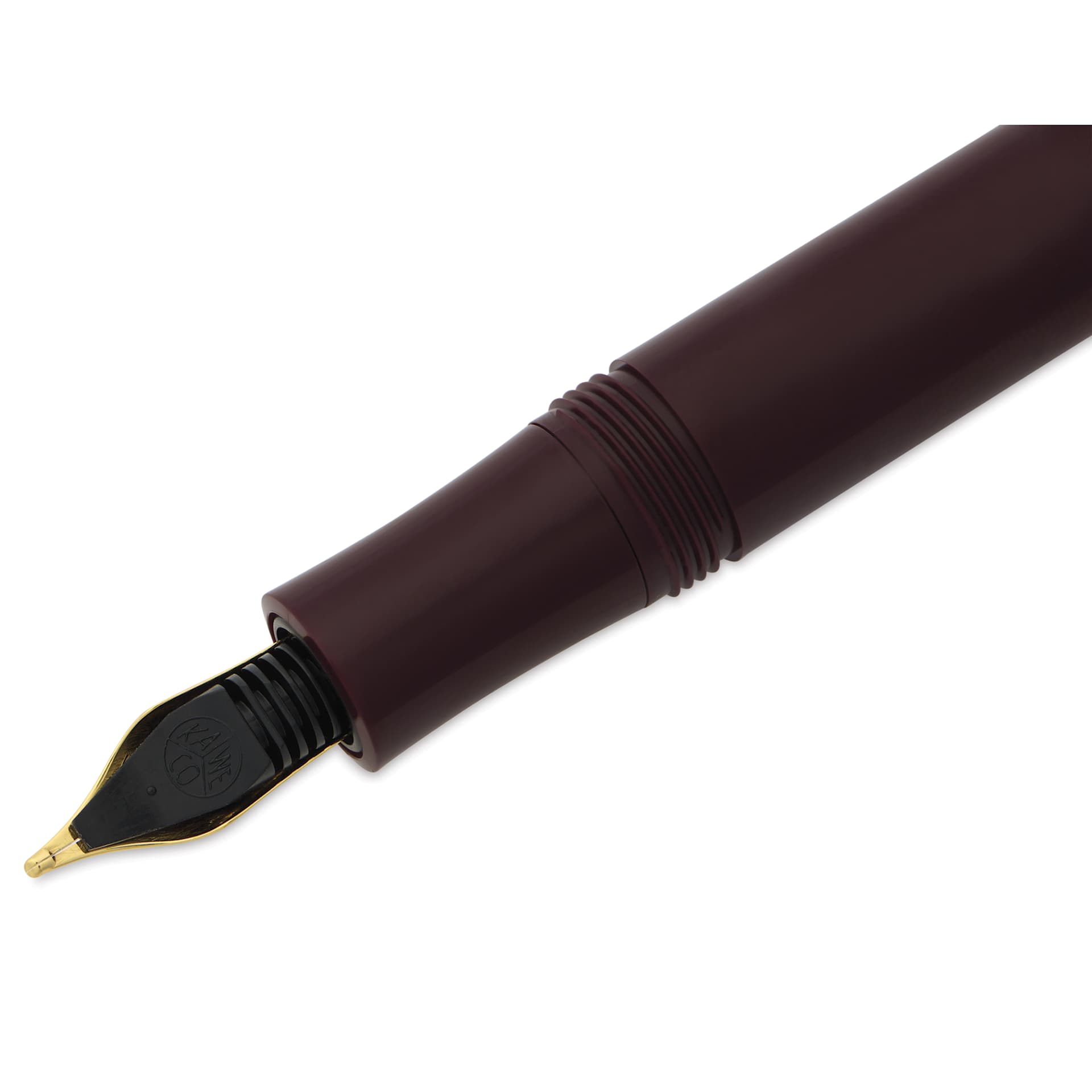 Kaweco Classic Sport Fountain Pen - Bordeaux, Extra-Broad, close-up of the ink feed